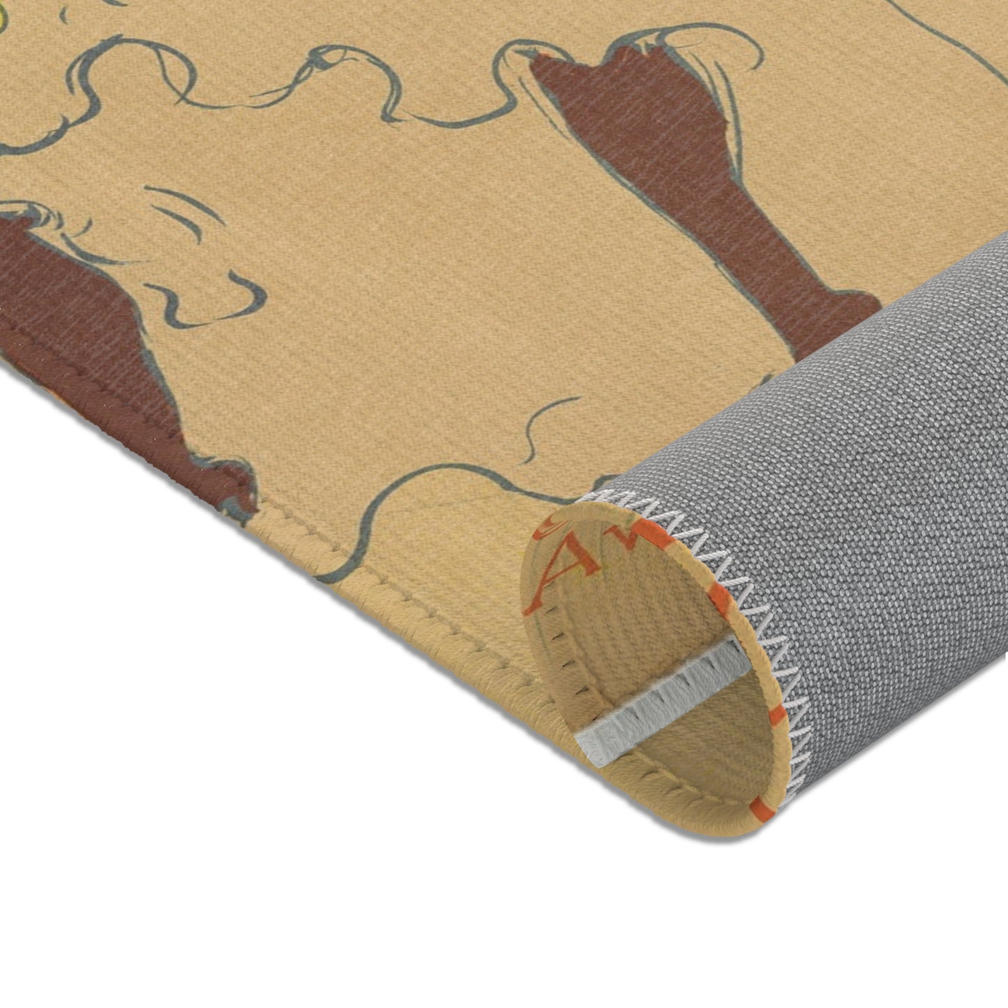 Henri de Toulouse-Lautrec - Mademoiselle Eglantine's Troupe | Area Rug