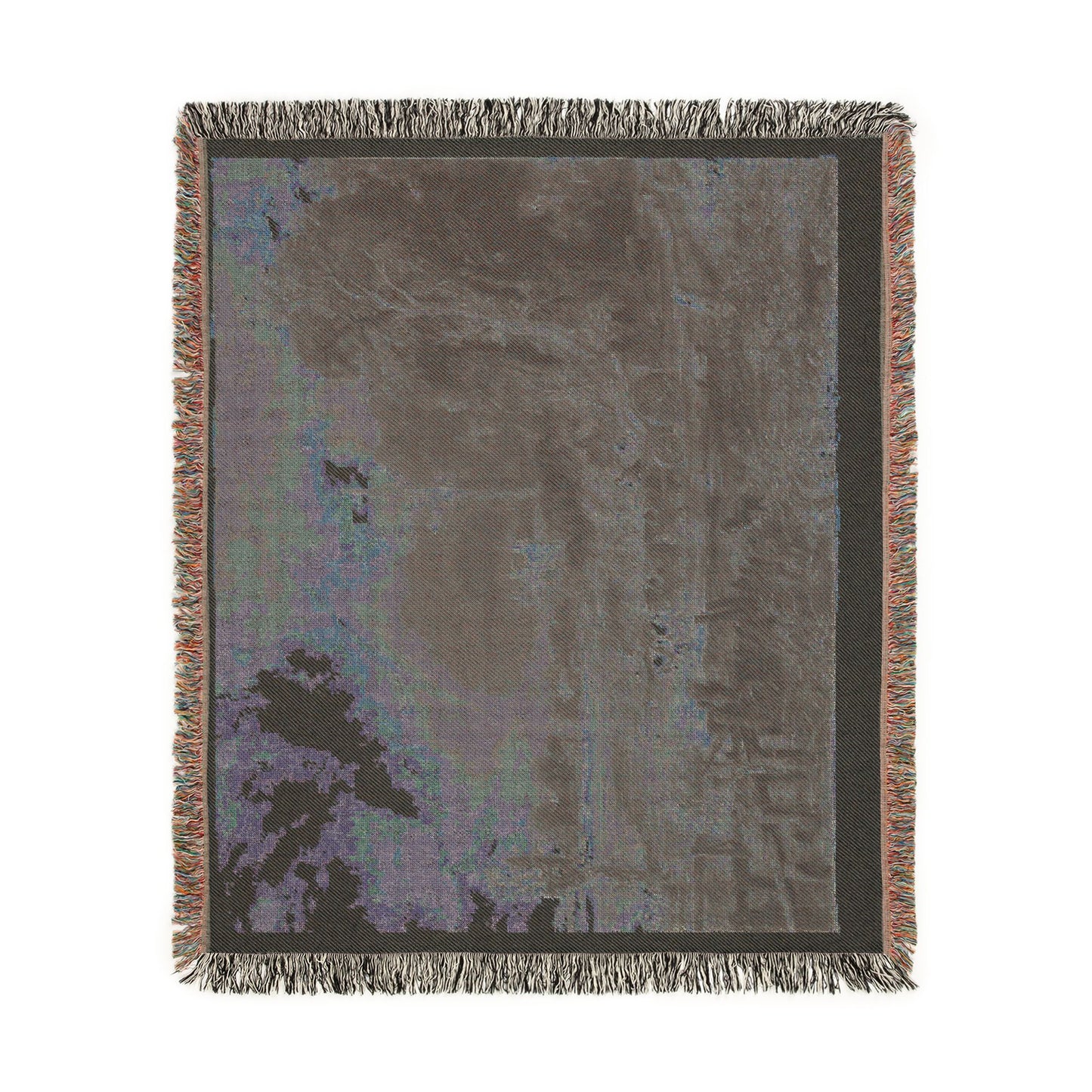 David Lucas - Salisbury Cathedral from the Meadows the Rainbow | Woven Tapestry Blanket