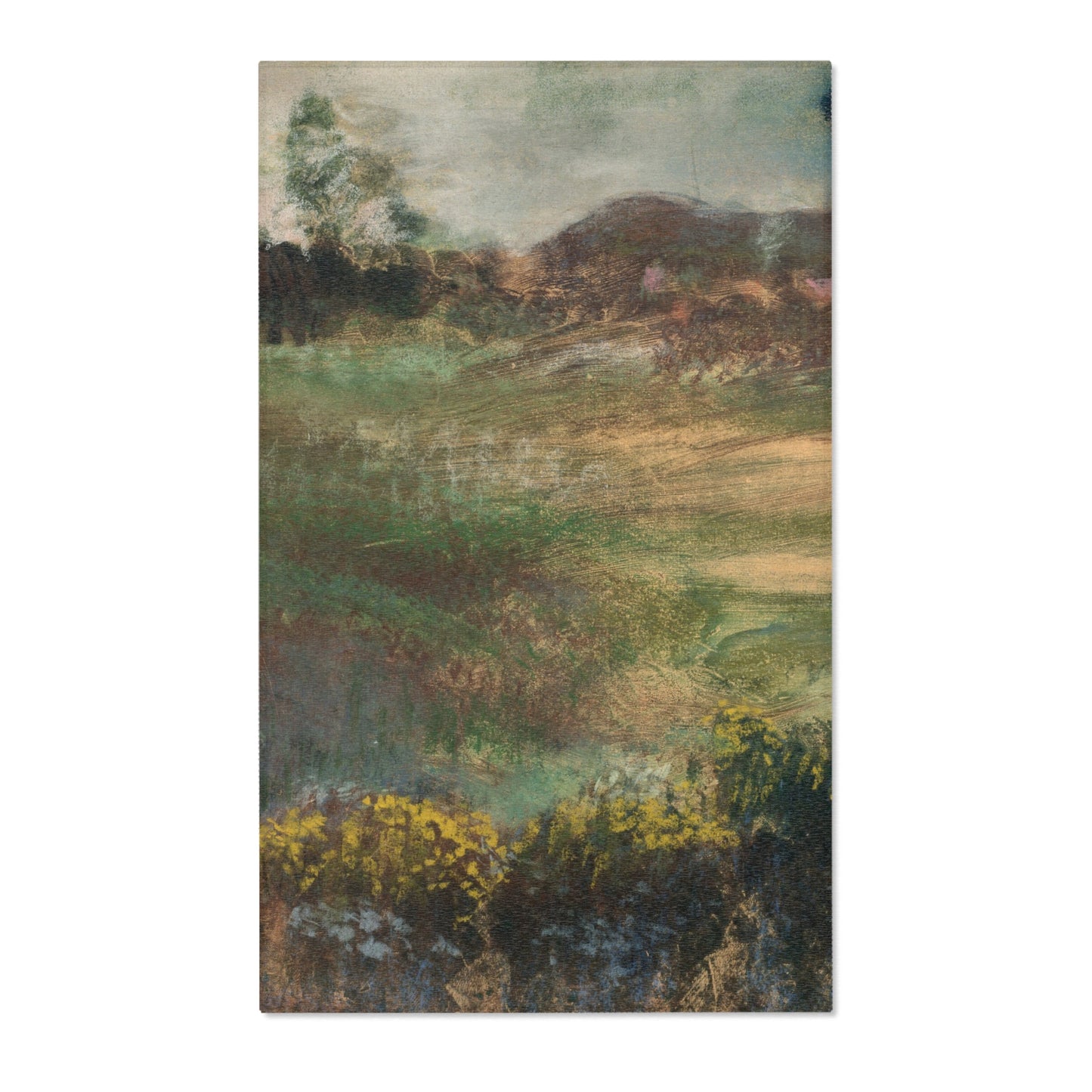 Hilaire Germain Edgar Degas - Landscape with Smokestacks | Area Rug