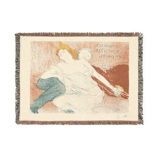Debauchery (Second Plate) — Toulouse-Lautrec Tapestry Blanket