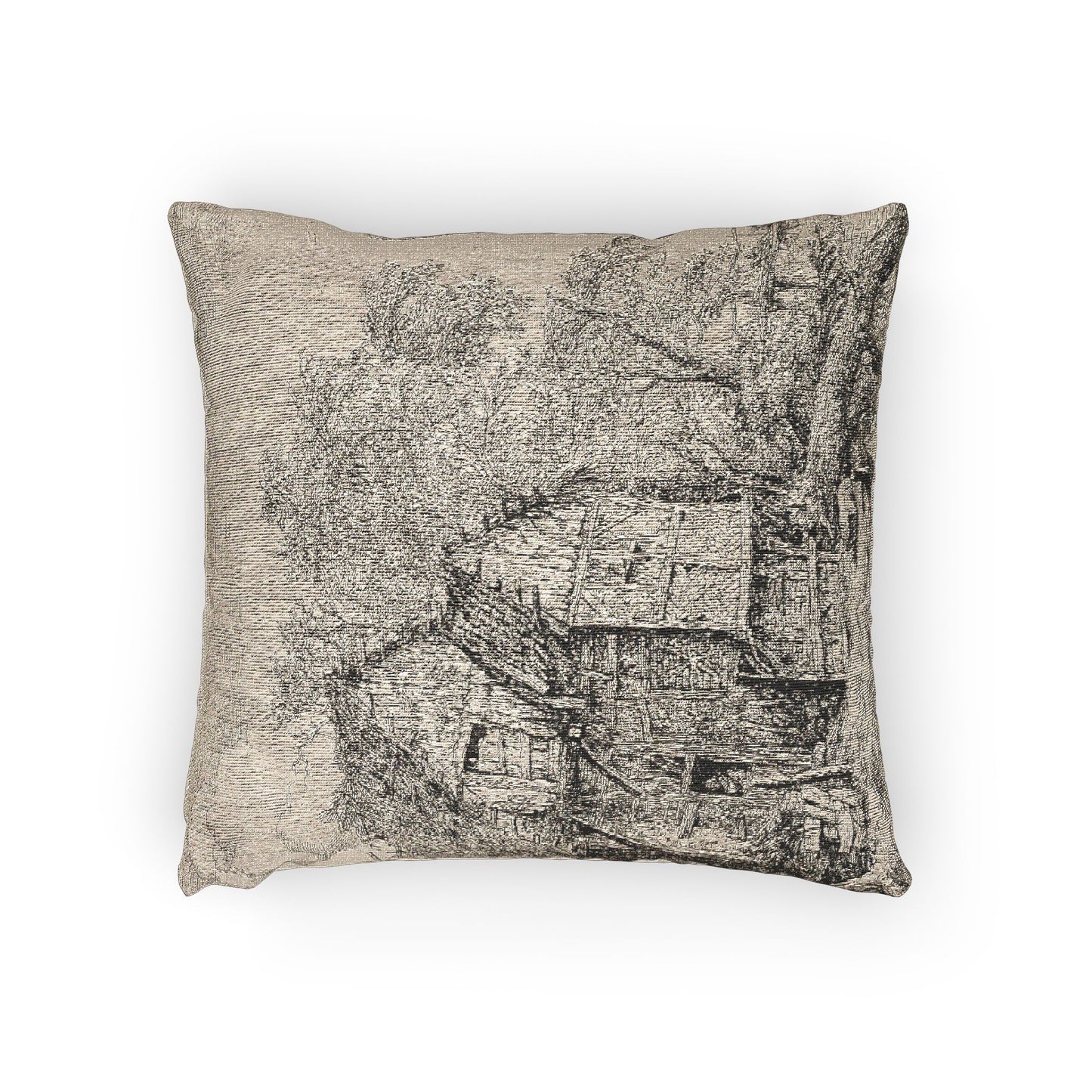 Jacob van Ruisdael - The Little Bridge | Woven Pillow