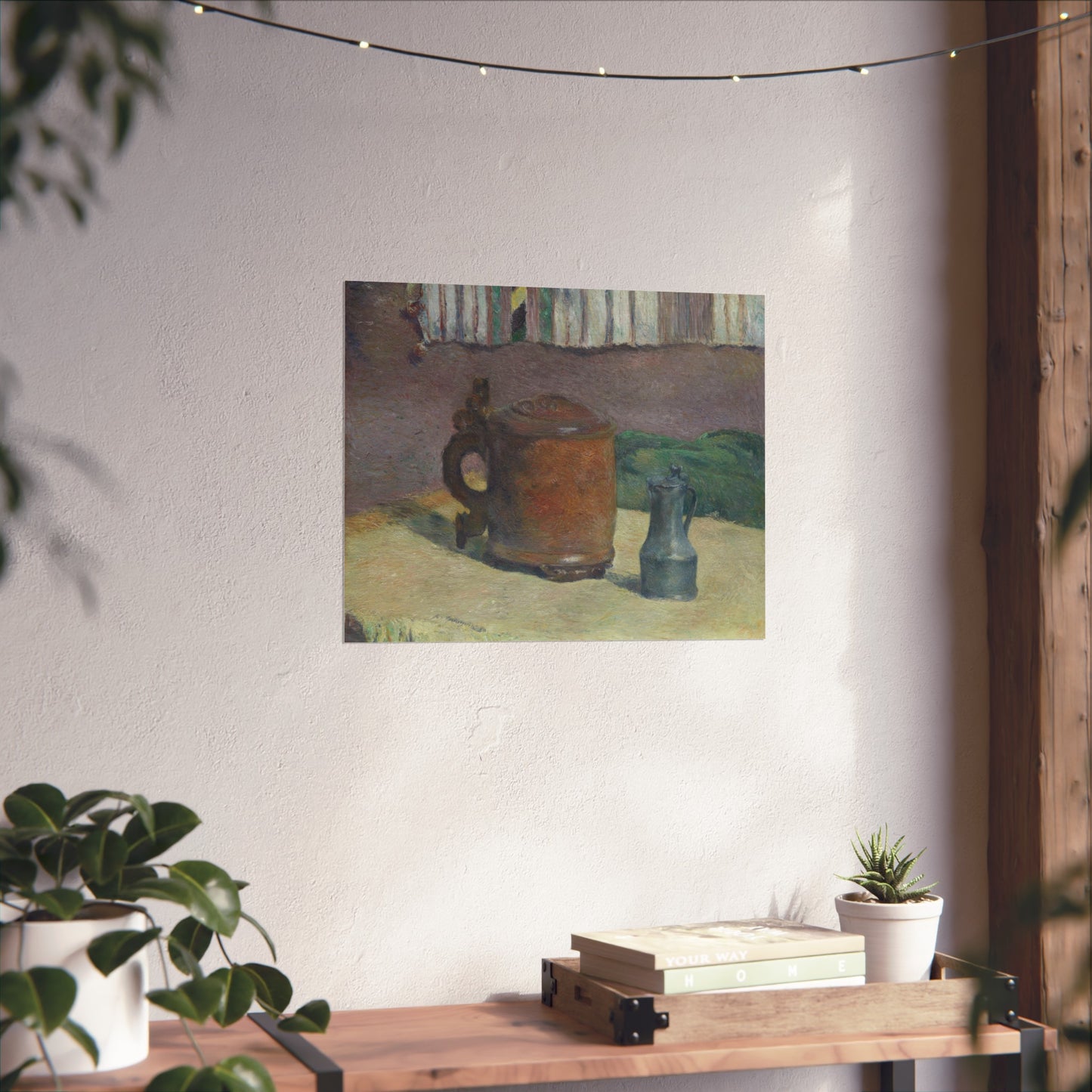 Paul Gauguin - Still Life Wood Tankard and Metal Pitcher | Fine Art Poster