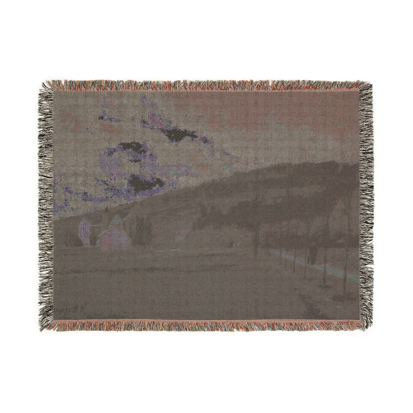 Camille Pissarro - The Banks of the Marne in Winter | Woven Tapestry Blanket