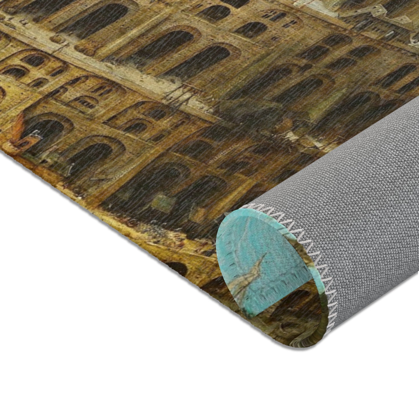 Pieter Bruegel the Elder - The Tower of Babel (Rotterdam) - Google Art Project - edited | Area Rug