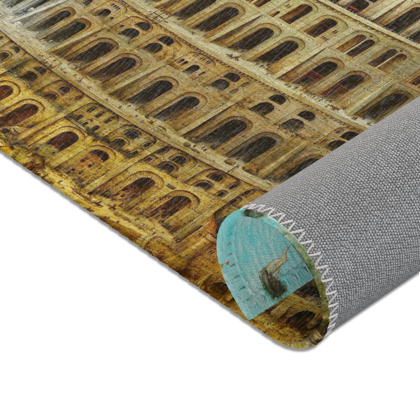 Pieter Bruegel the Elder - The Tower of Babel (Rotterdam) - Google Art Project - edited | Area Rug