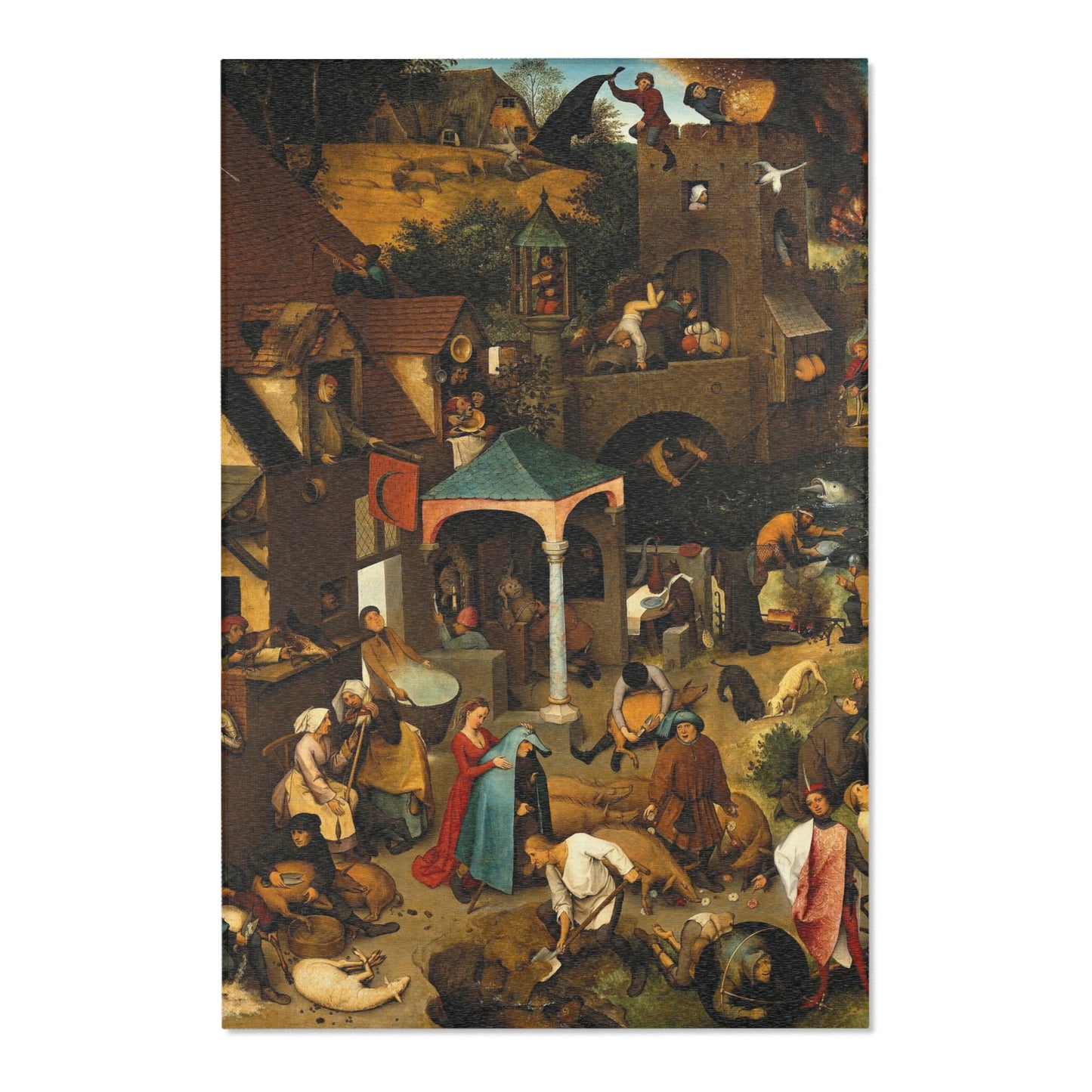 Pieter Brueghel the Elder - The Dutch Proverbs - Google Art Project | Area Rug