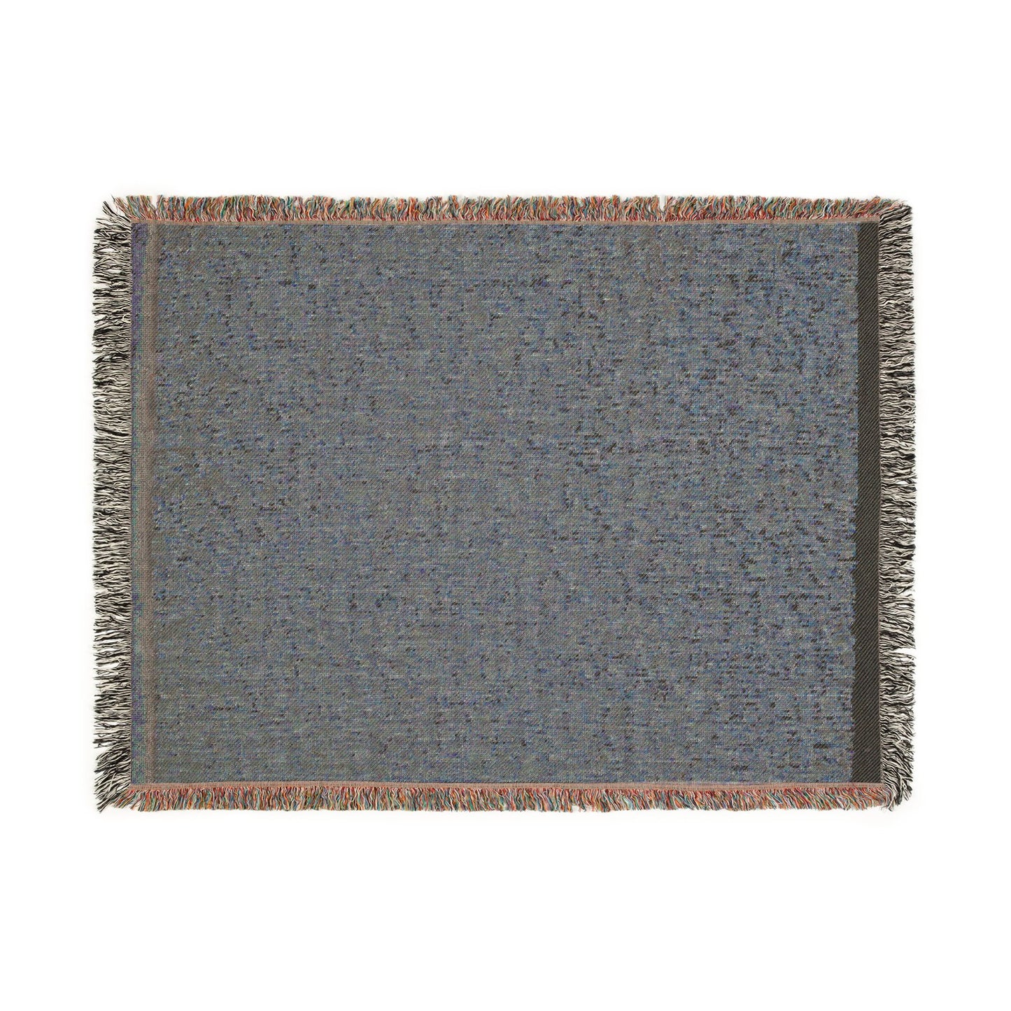 Textile with Tiny Leaves Woven Throw Blanket