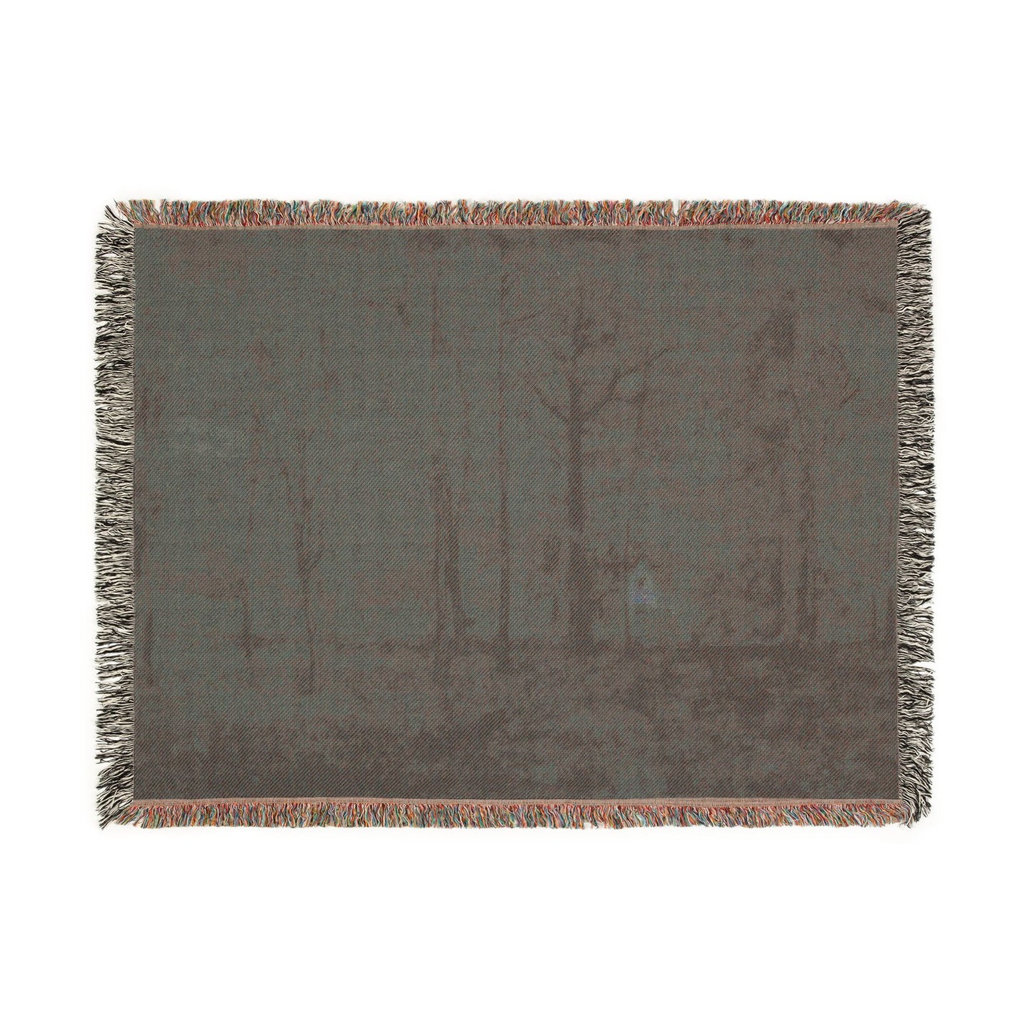 George Inness - Autumn Woods | Woven Tapestry Blanket