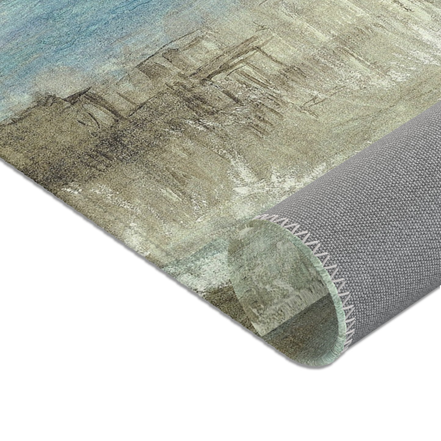 Joseph Mallord William Turner - View of Lucerne | Area Rug
