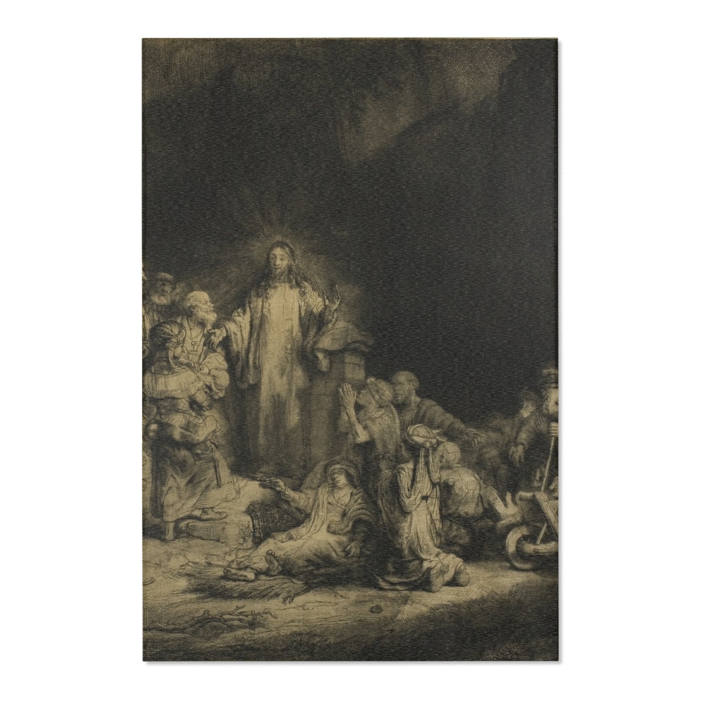 Rembrandt van Rijn - The Hundred Guilder Print | Area Rug
