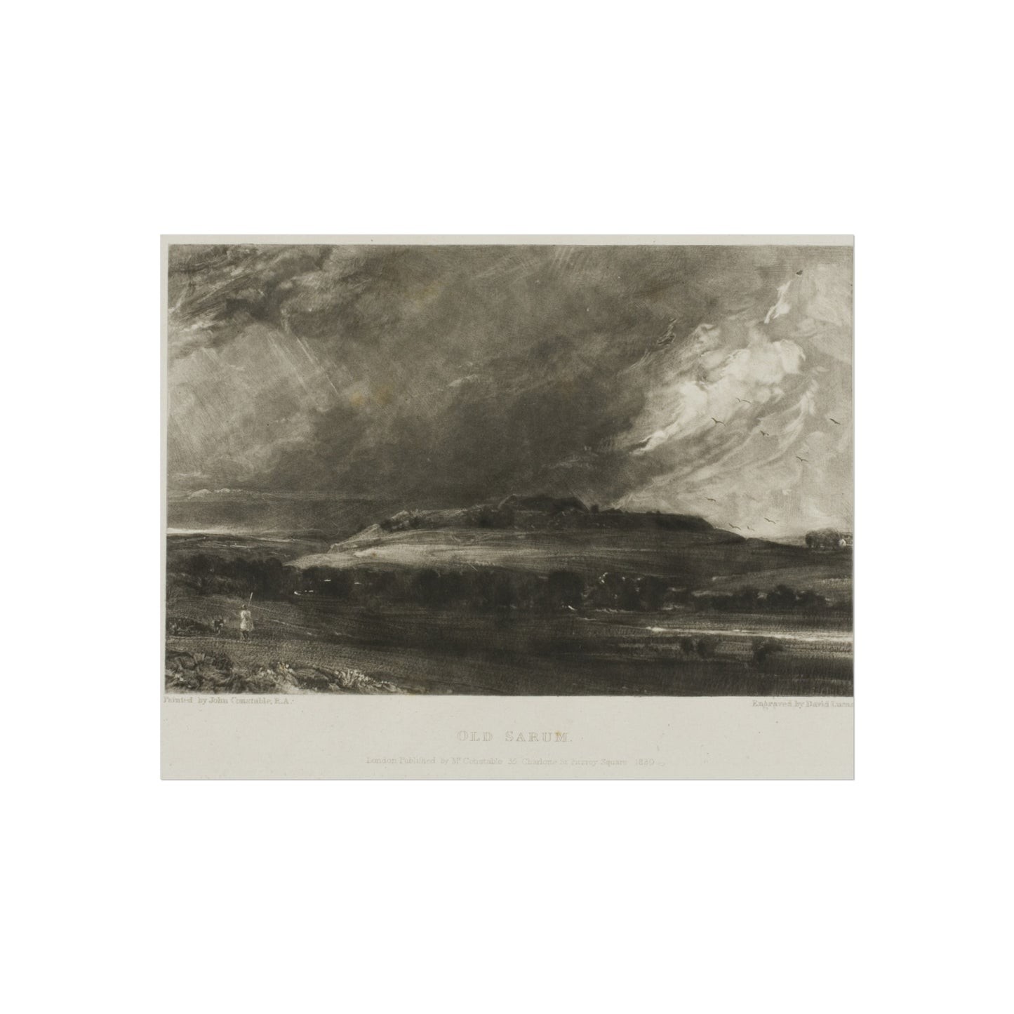 David Lucas - Old Sarum | Fine Art Poster