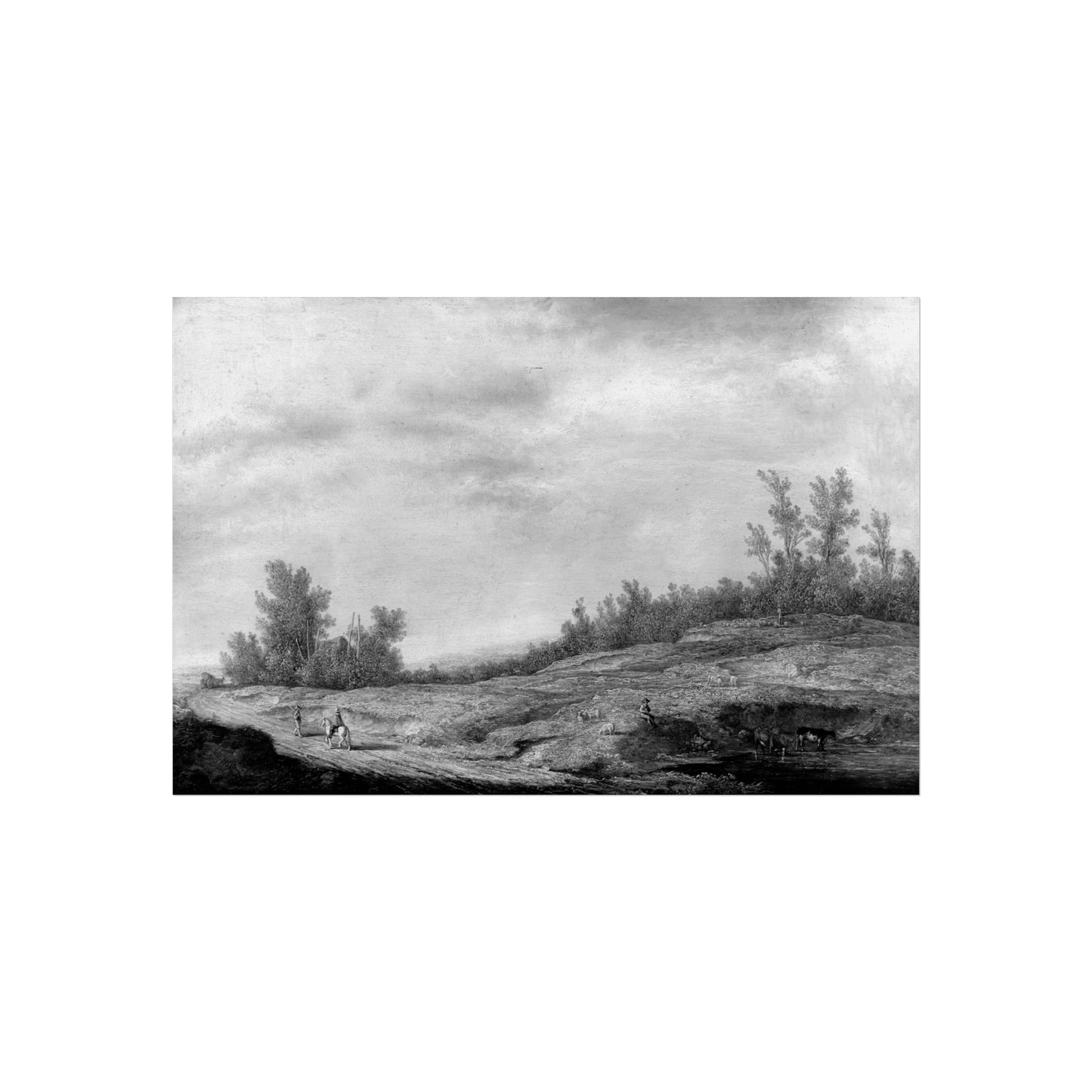 Aelbert Cuyp (1620 - 1691) - Spring landscape - 861G - Gemäldegalerie | Fine Art Poster