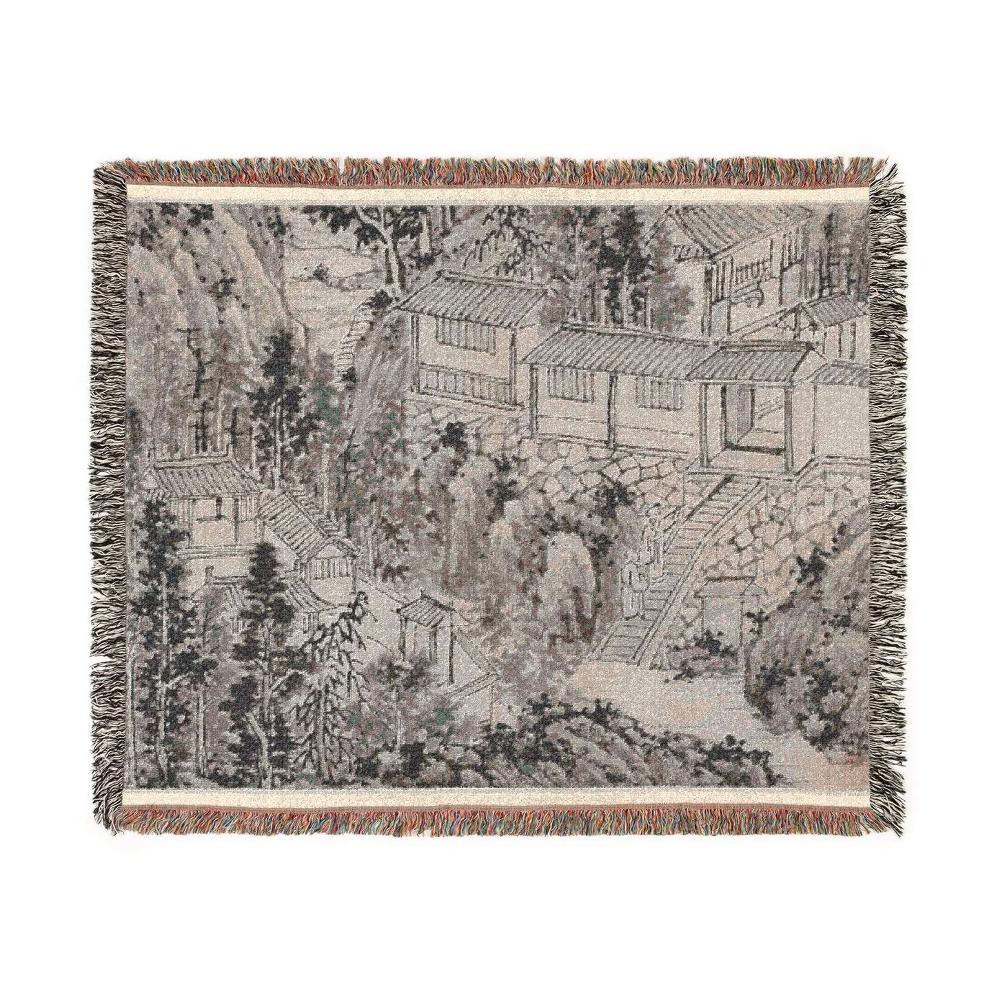 106_the-pine-retreat-tiger-hill | Woven Tapestry Blanket