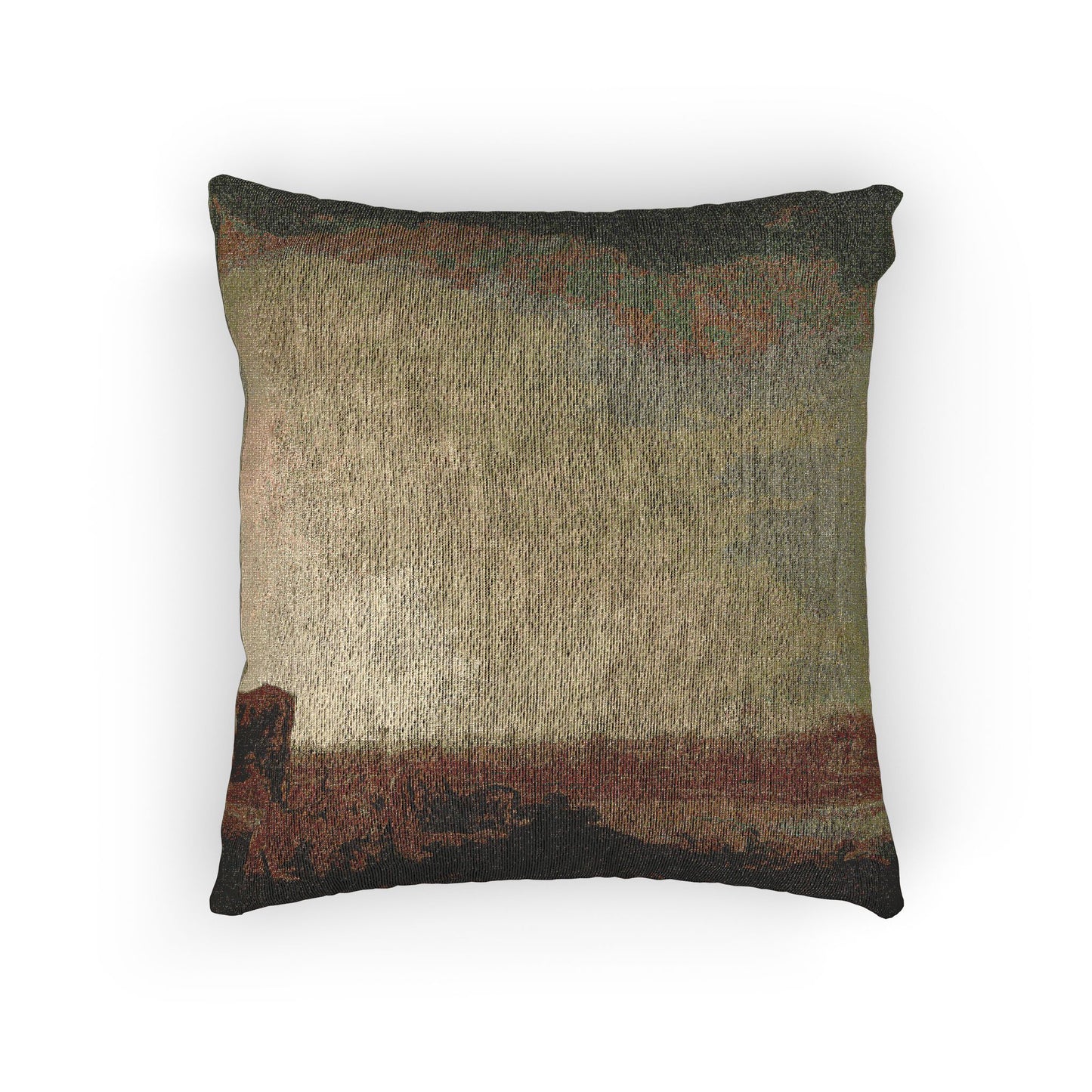 Aelbert Cuyp - A View of Vianen with a Herdsman and Cattle by a River | Woven Pillow