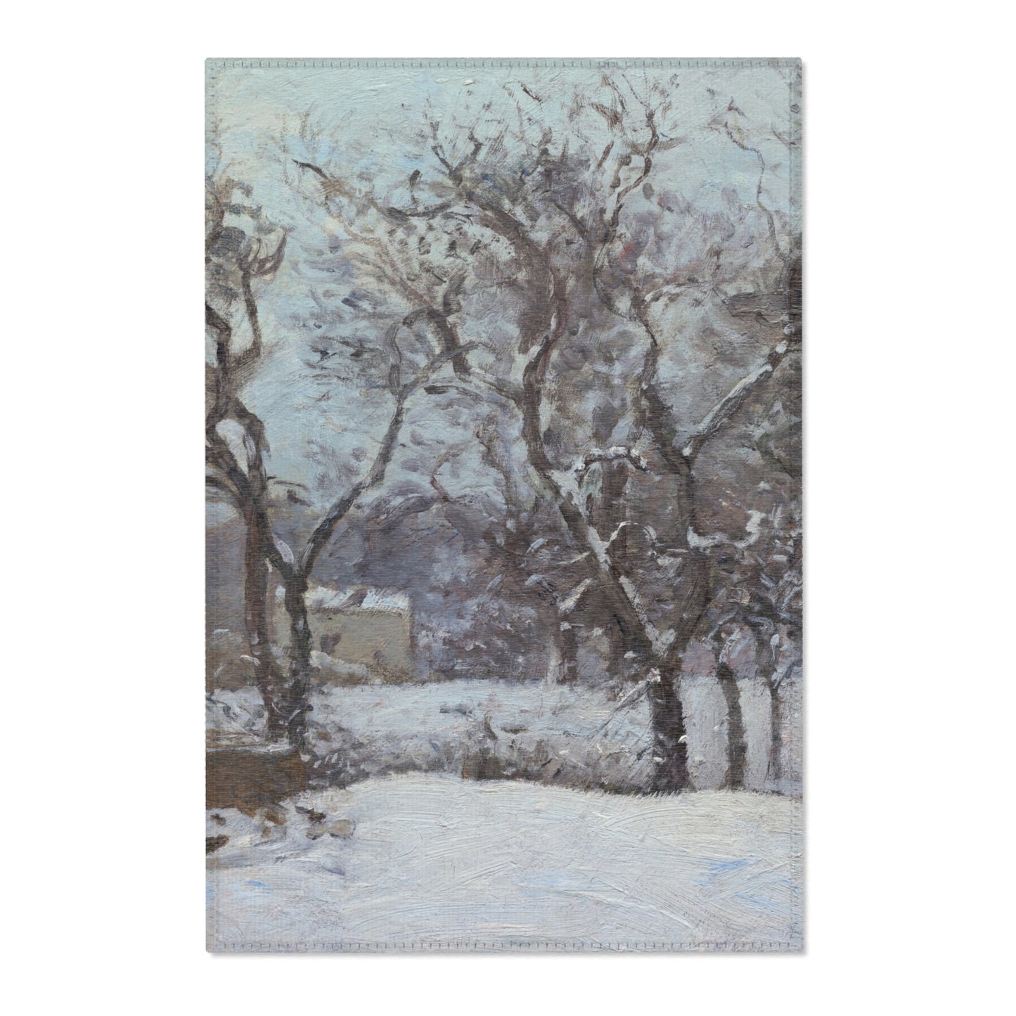 Camille Pissarro - Snow at Louveciennes | Area Rug