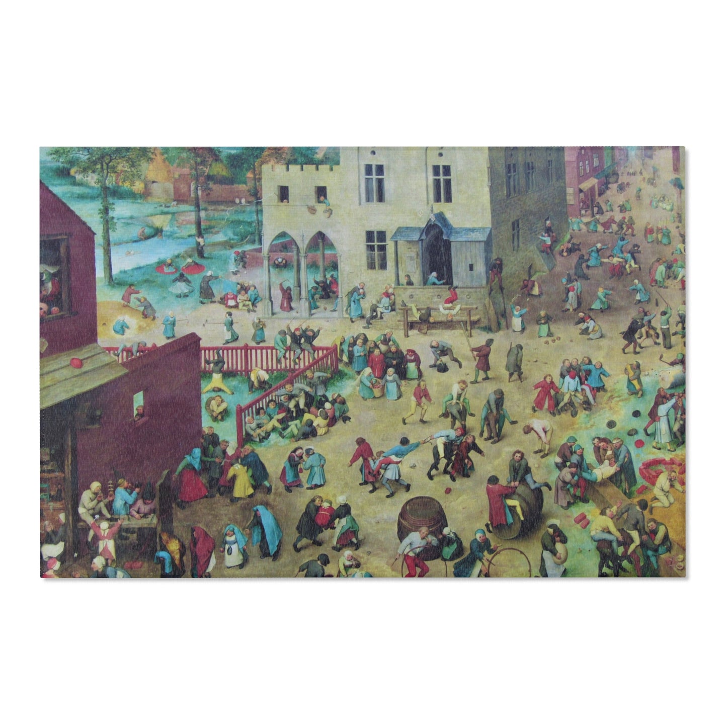 -2022-02-07 Children's Games, Pieter Bruegel the Elder, West Street, Cromer, Norfolk | Area Rug