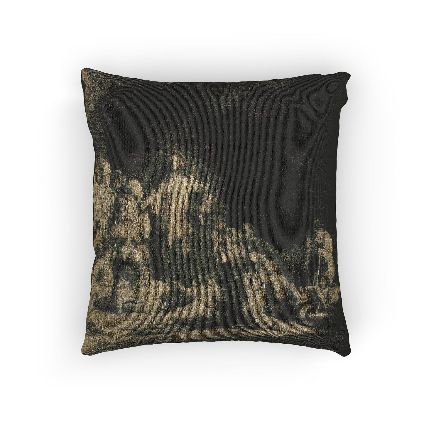 Rembrandt van Rijn - The Hundred Guilder Print | Woven Pillow