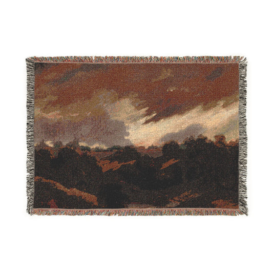 Hampstead, Stormy Sky (style of Constable) Tapestry Blanket