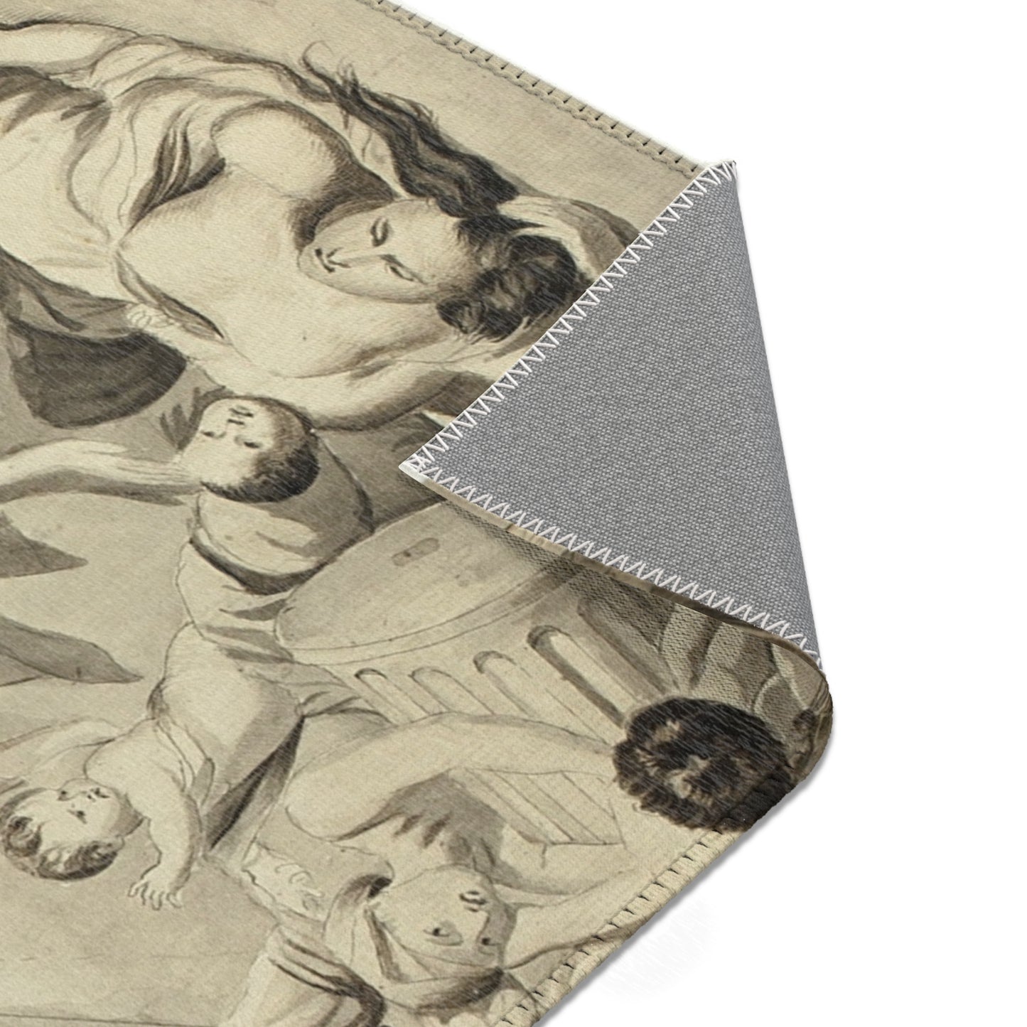 Nicolas Poussin - Plague of Ashdod | Area Rug