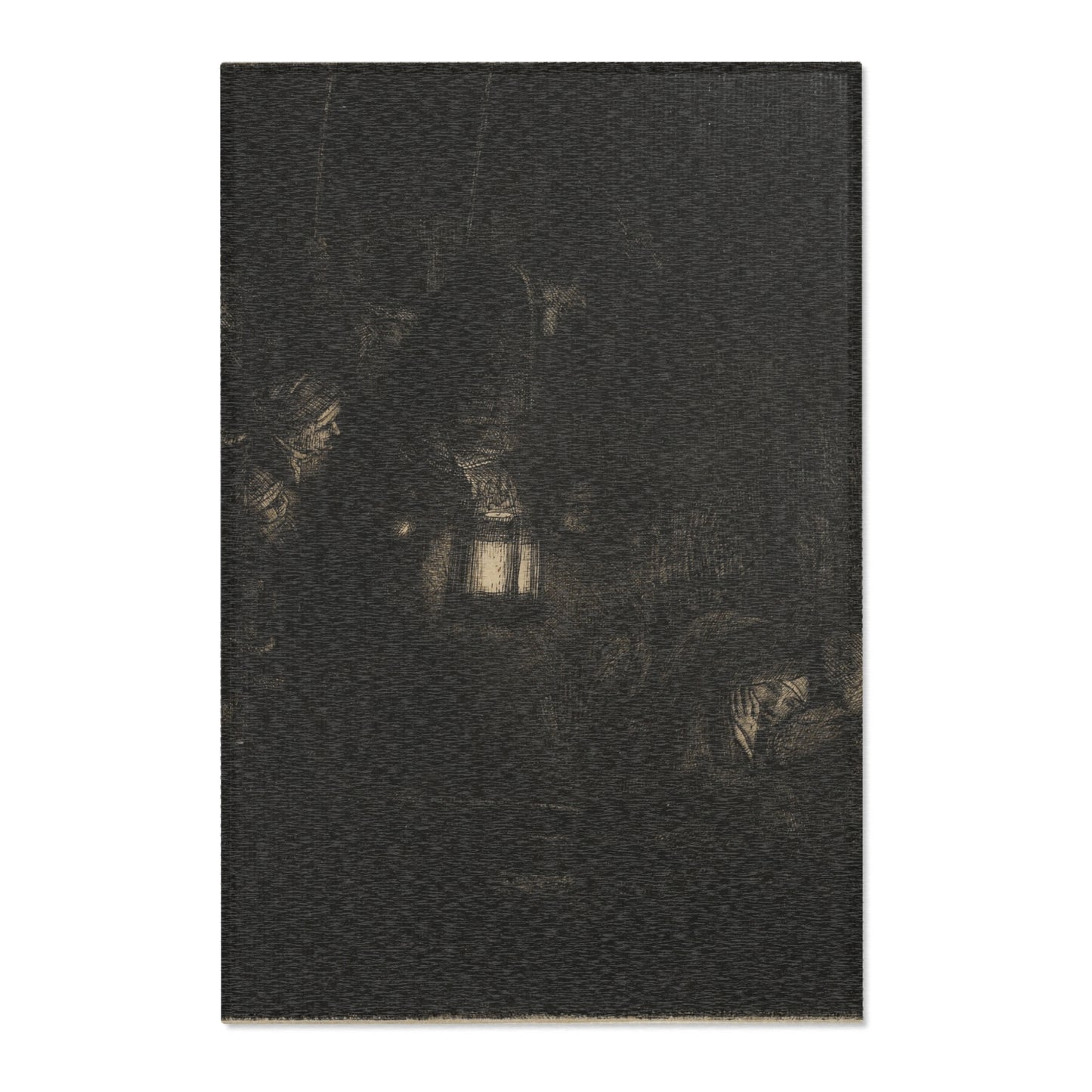 Rembrandt van Rijn - The Adoration of the Shepherds A Night Piece | Area Rug
