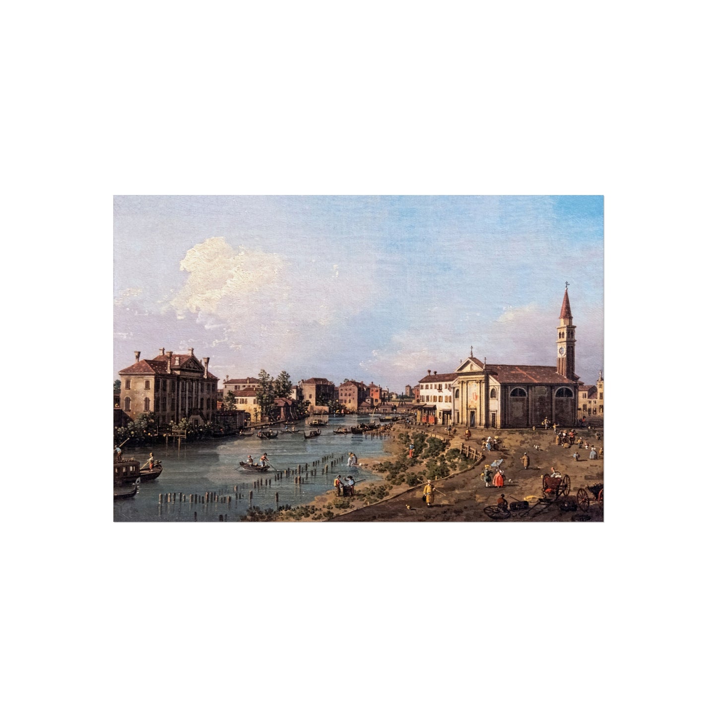 Bemberg Fondation Toulouse - Vue de Dolo - Canaletto ca 1740 - Inv 1011 | Fine Art Poster