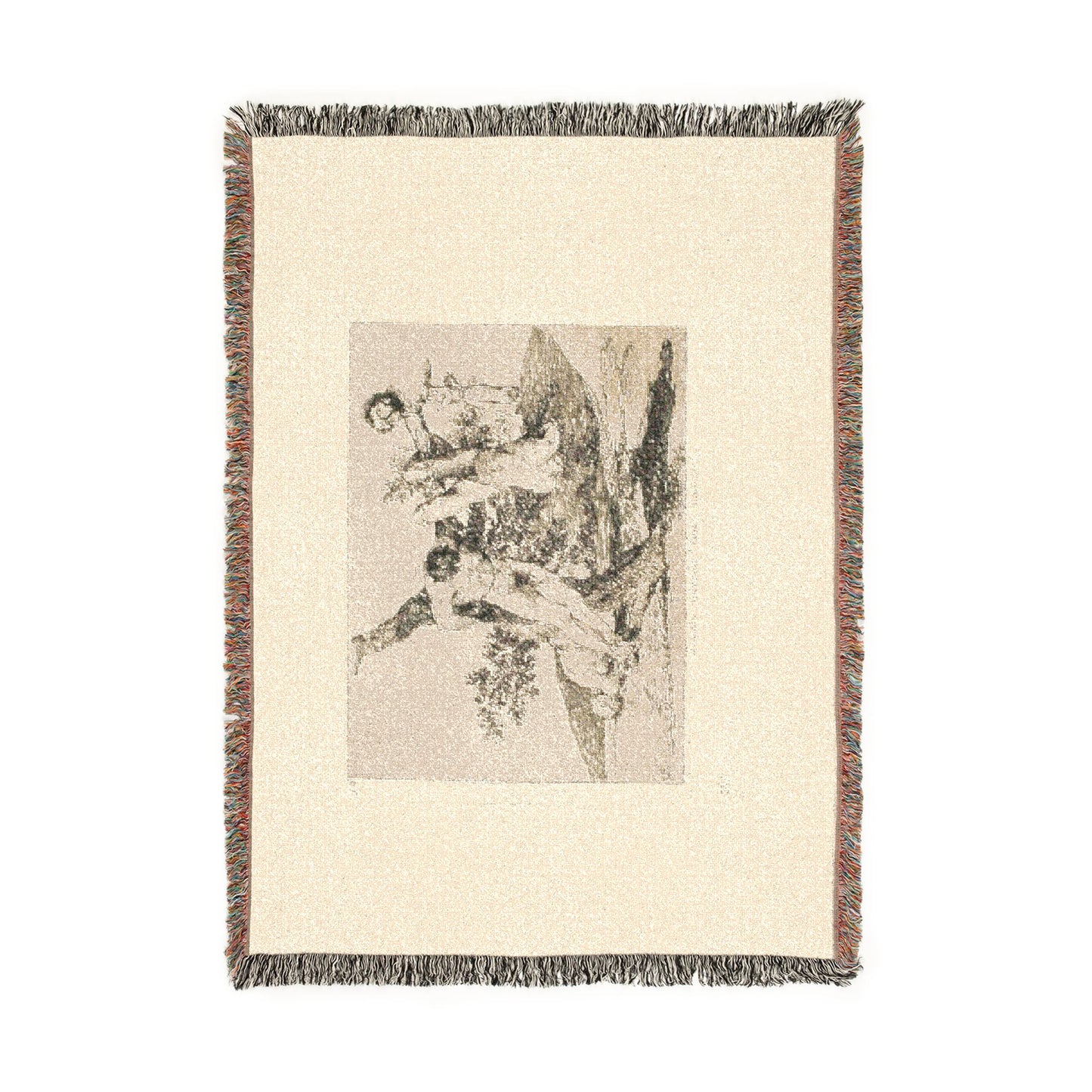 Francisco José de Goya y Lucientes - A Heroic Feat! With Dead Men!, plate 39 from The Disasters of War | Woven Tapestry Blanket
