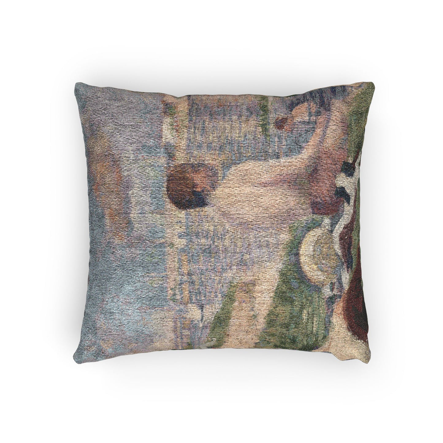 Georges Seurat - Final Study for Bathers at Asnières | Woven Pillow