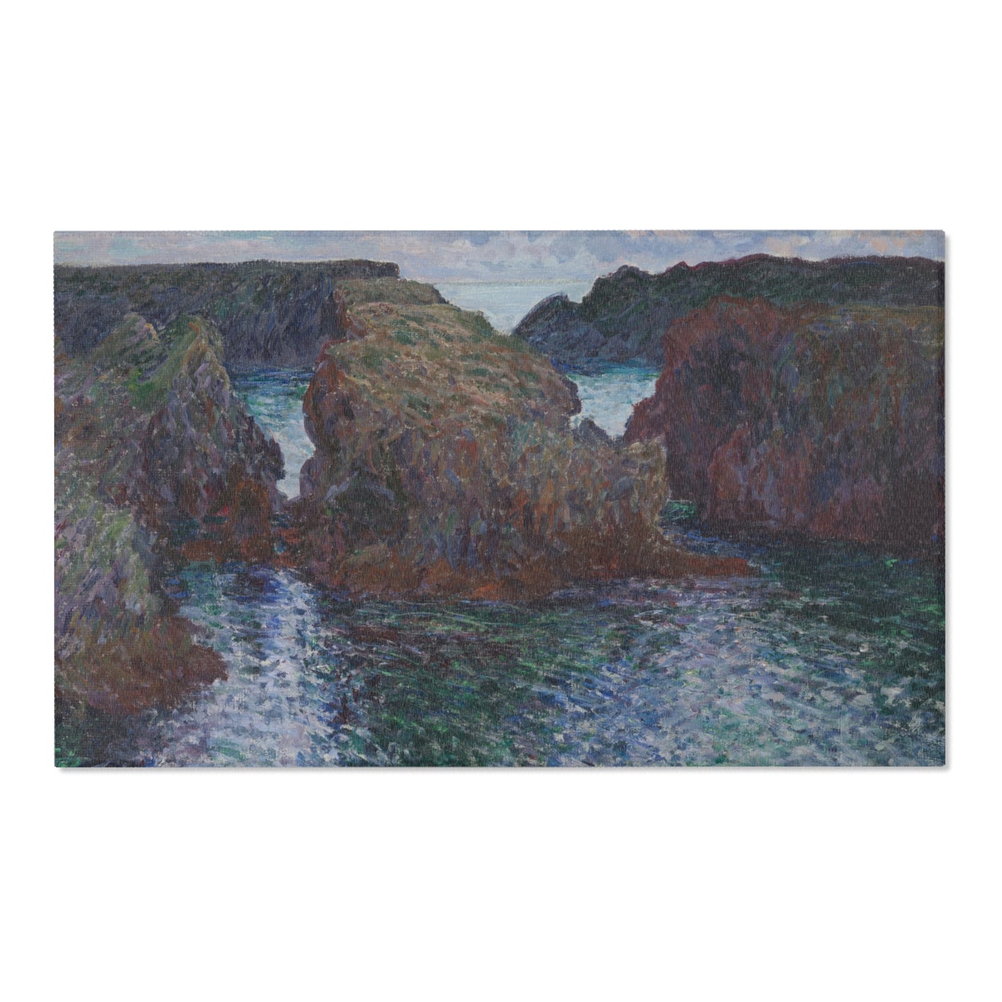 Claude Monet - Rocks at Port-Goulphar, Belle-Île | Area Rug