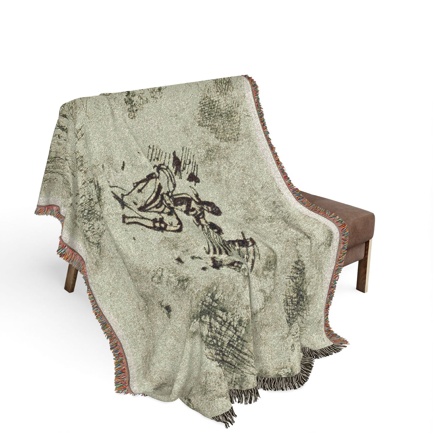 Claude Lorrain - Seated Woman and Other Sketches | Woven Tapestry Blanket