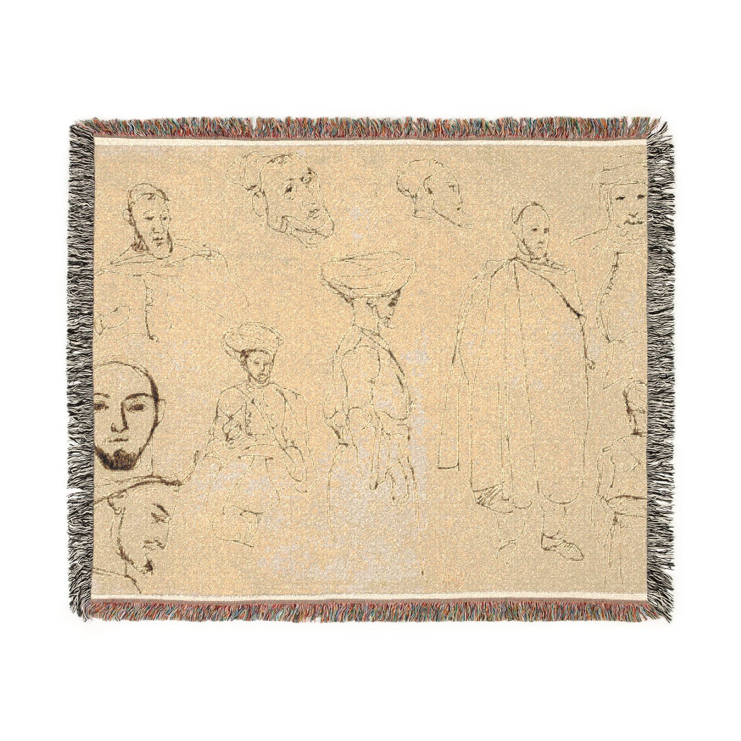 Eugène Delacroix - Sketches of Algerian Men | Tapestry Blanket