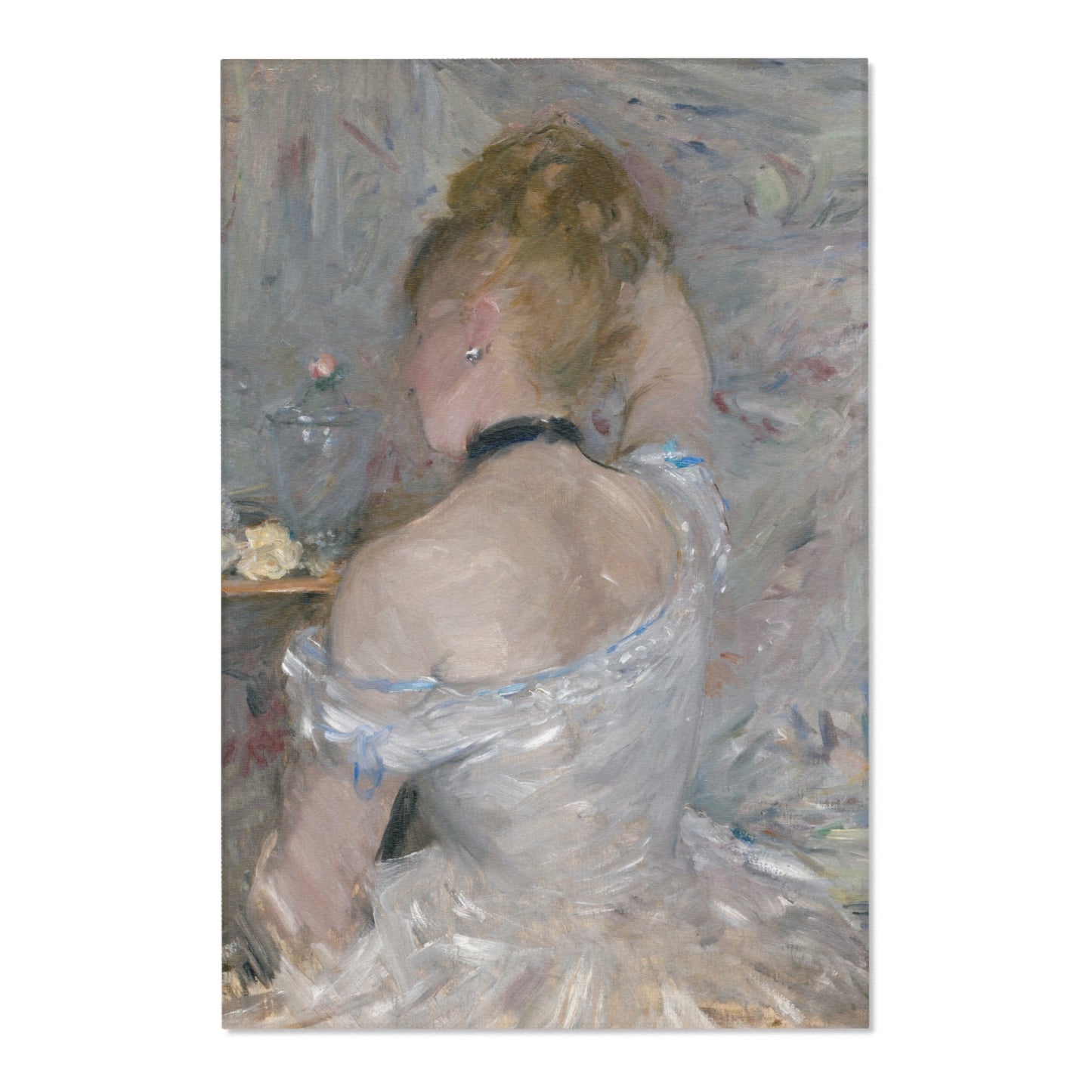 Berthe Morisot - Woman at Her Toilette | Area Rug