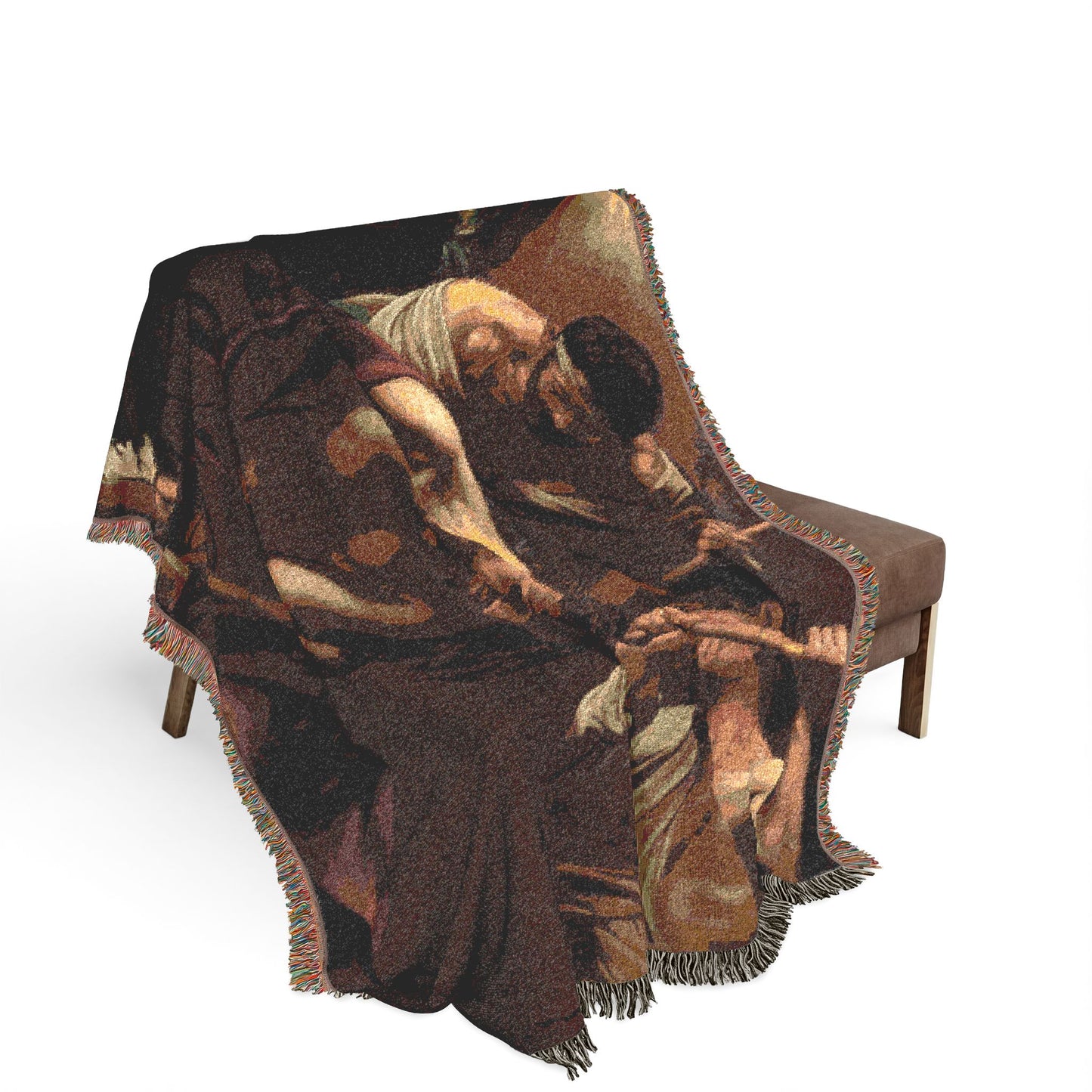 Michelangelo Merisi, called Caravaggio - The Crowning with Thorns - Google Art Project | Woven Tapestry Blanket