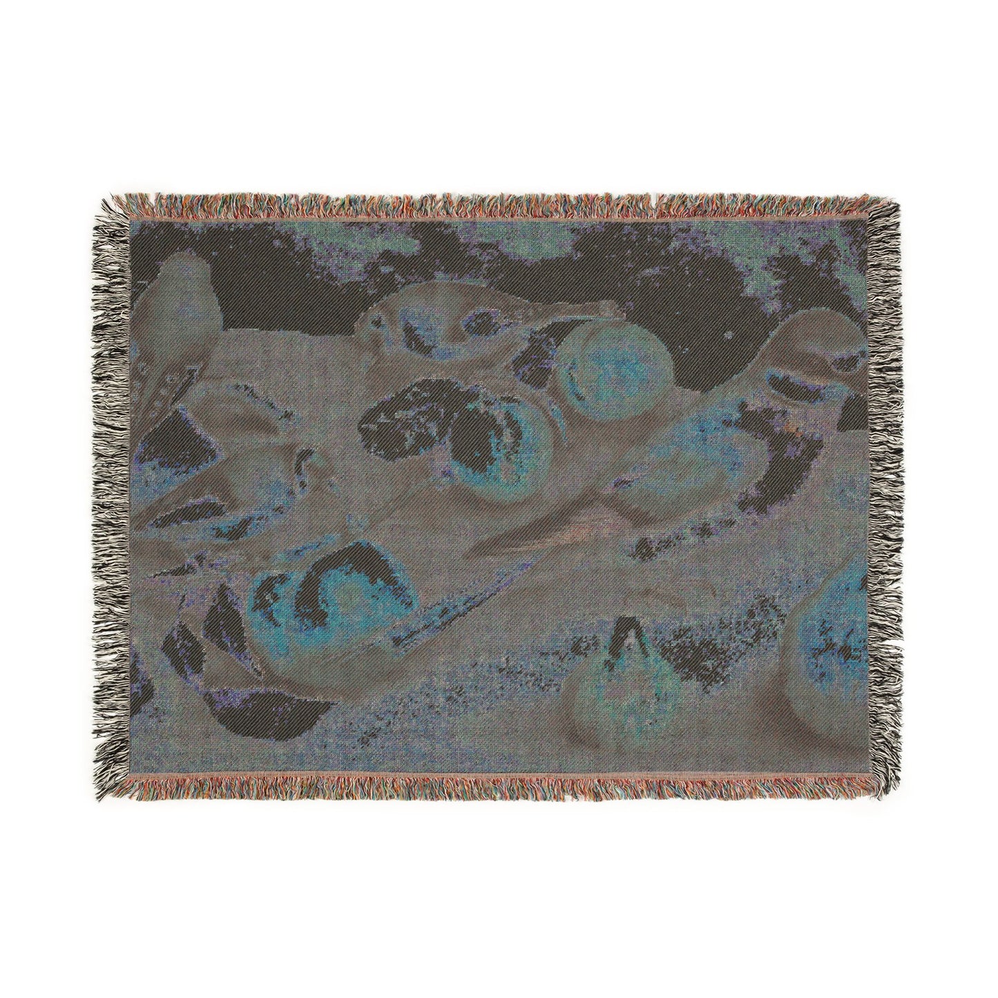 Still Life with Birds and Fruit Woven Throw Blanket