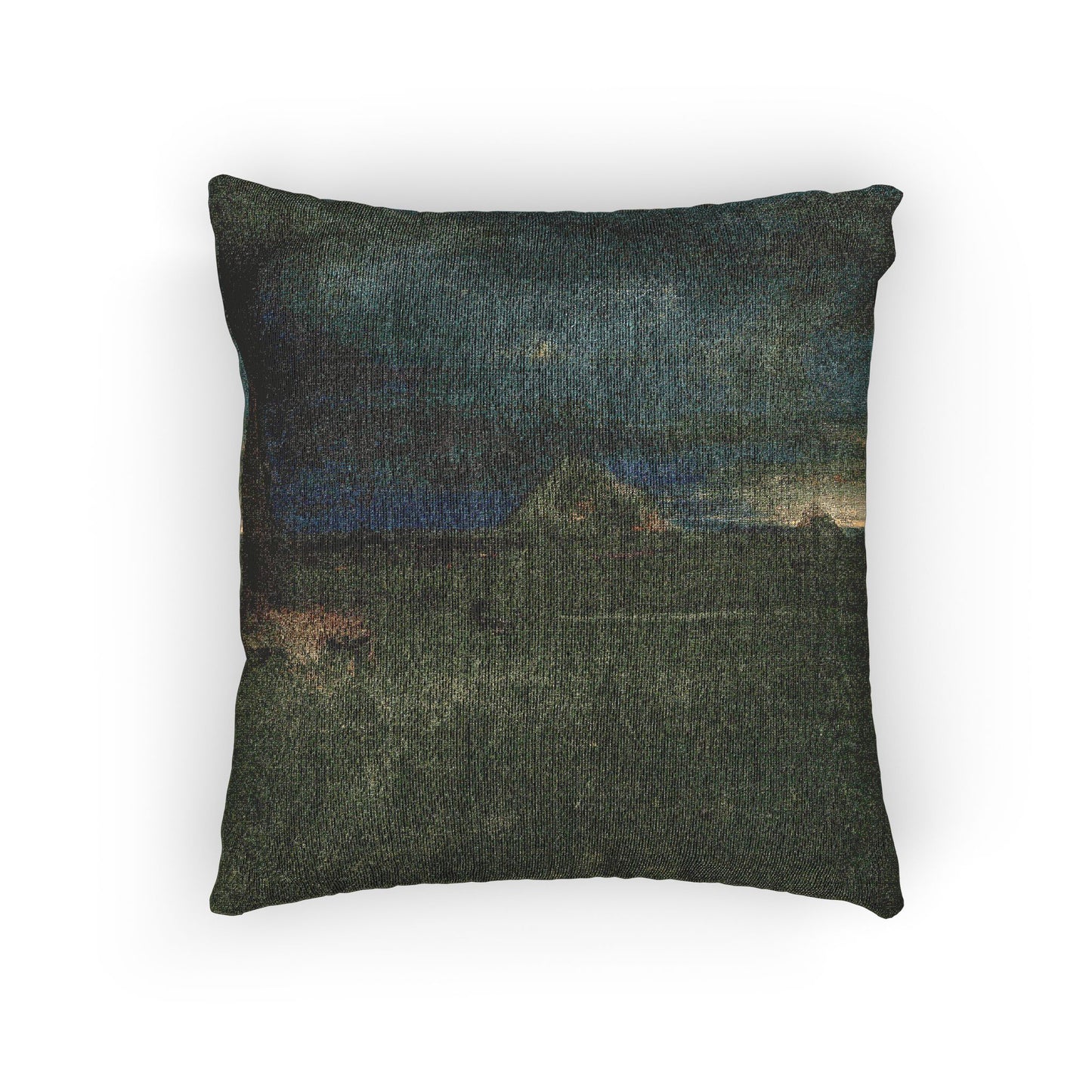 George Inness - The Lonely Farm, Nantucket | Woven Pillow