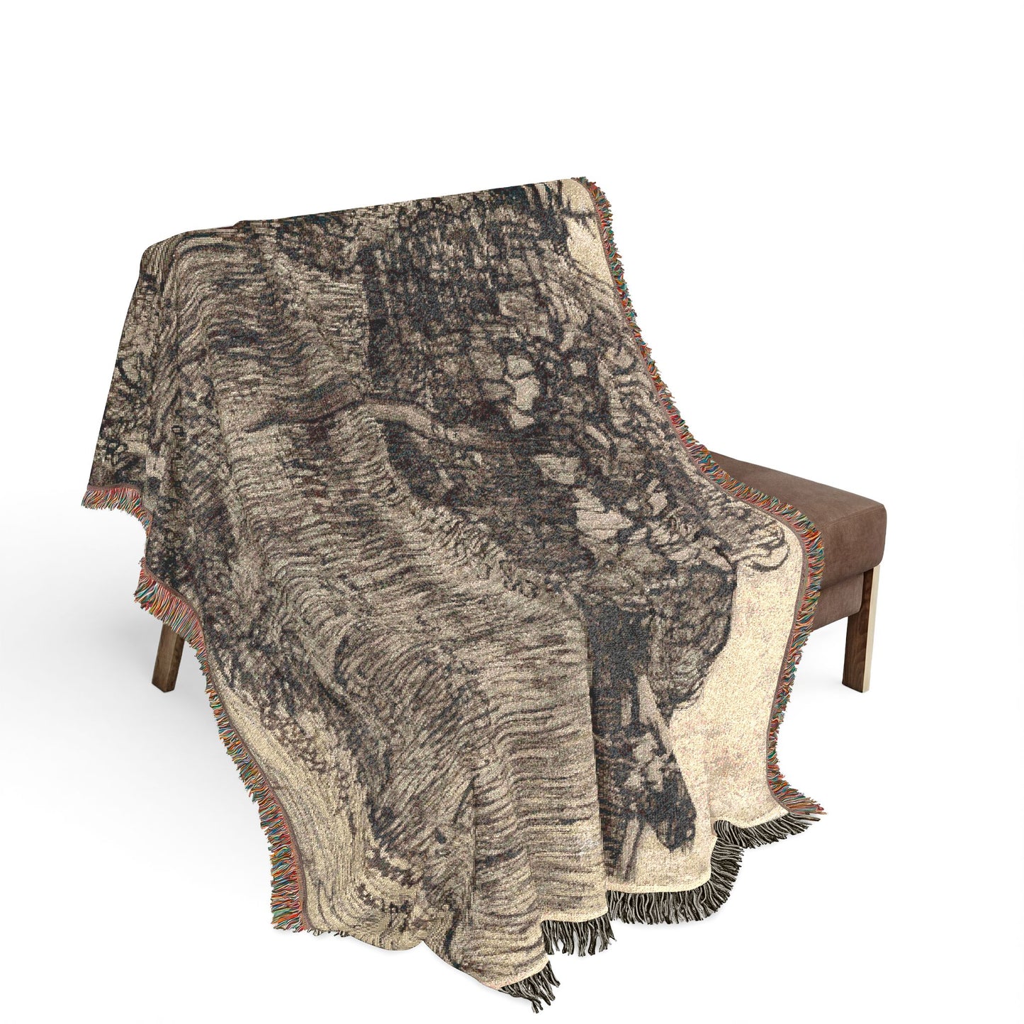 Vincent van Gogh - Weeping Tree | Woven Tapestry Blanket
