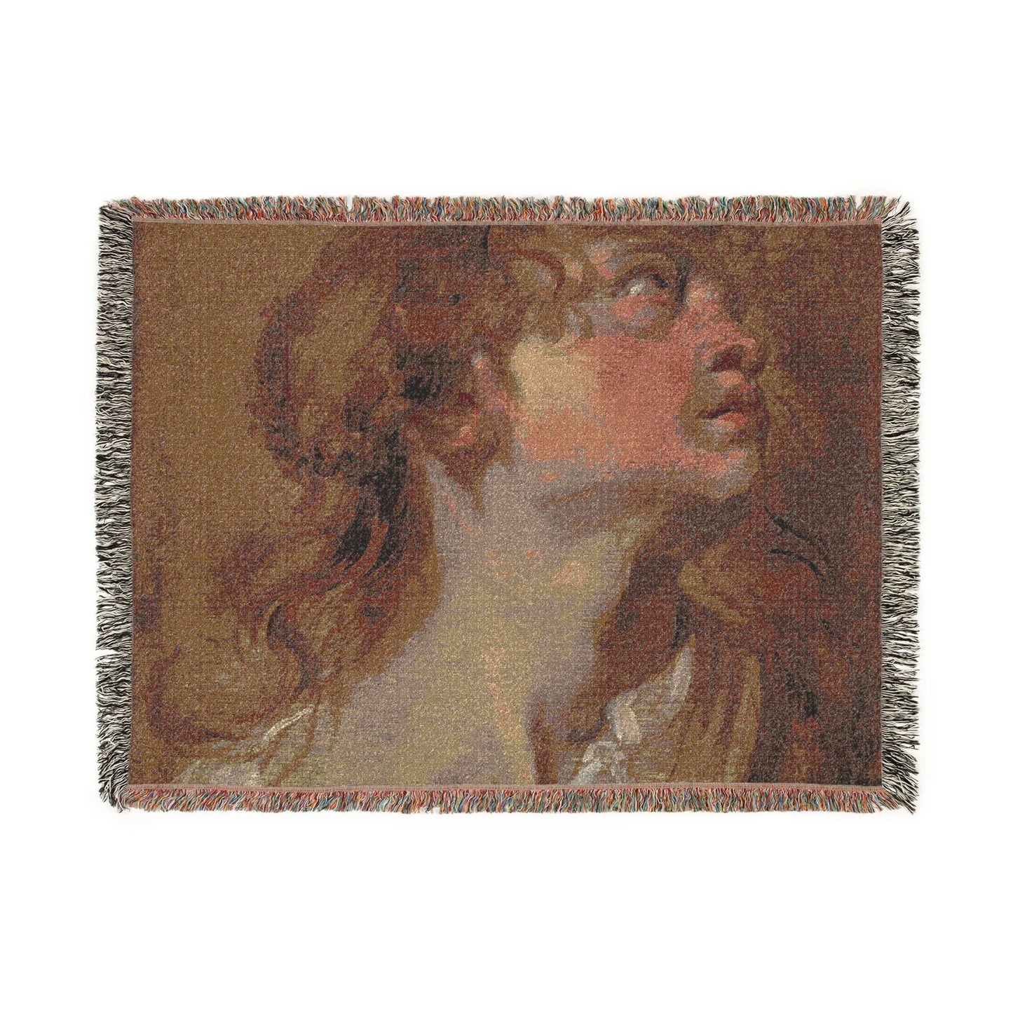 Anthony van Dyck - Head of a Girl | Woven Tapestry Blanket