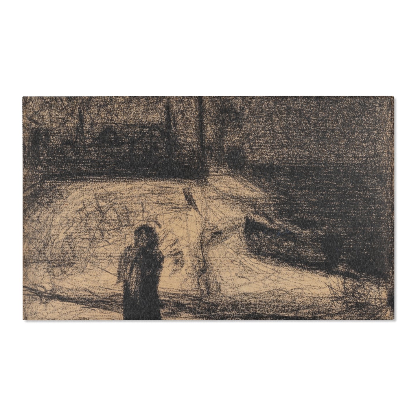 Georges Seurat - The Zone (Outside the City Walls) | Area Rug