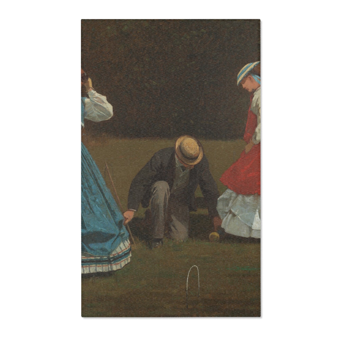 Winslow Homer - Croquet Scene | Area Rug