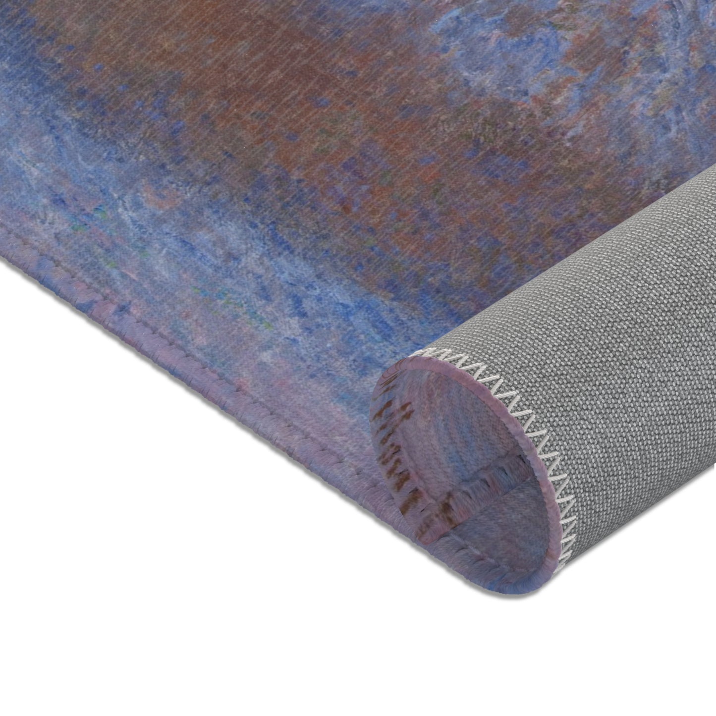 Claude Monet - Stacks of Wheat (Sunset, Snow Effect) | Area Rug