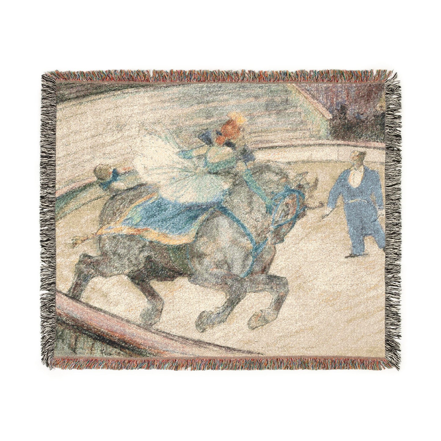 Henri de Toulouse-Lautrec - At the Circus Work in the Ring | Woven Tapestry Blanket
