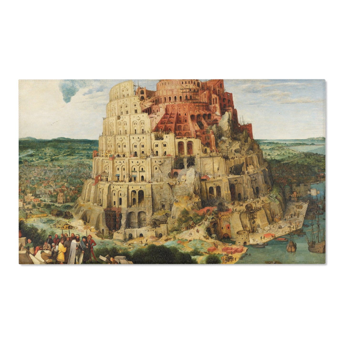 Pieter Bruegel the Elder - The Tower of Babel (Vienna) - Google Art Project - edited | Area Rug