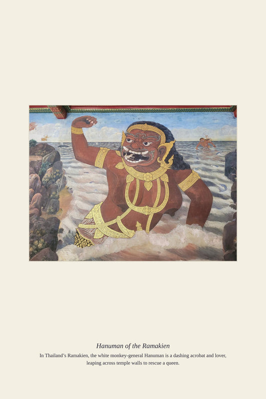 Hanuman of the Ramakien — antique art print