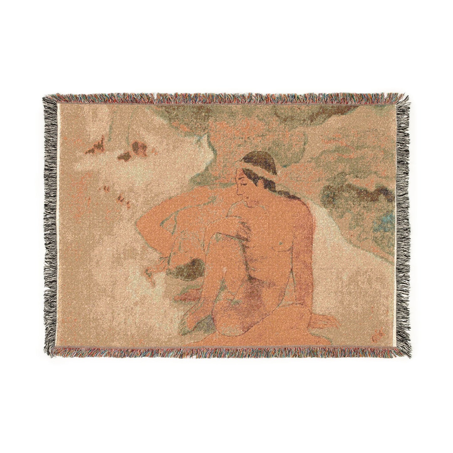 Paul Gauguin - Aha oe feii (What! Are You Jealous ) | Woven Tapestry Blanket