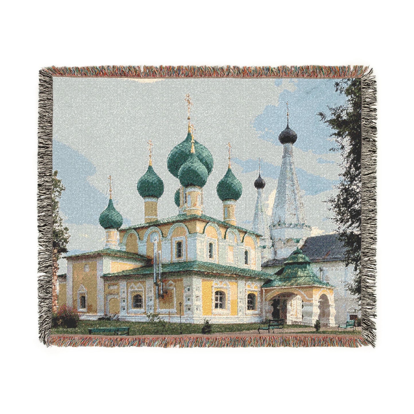Church of the Beheading of Saint John the Baptist Alekseyevsky Monastery Uglich 2023-07-22 7459 | Woven Tapestry Blanket
