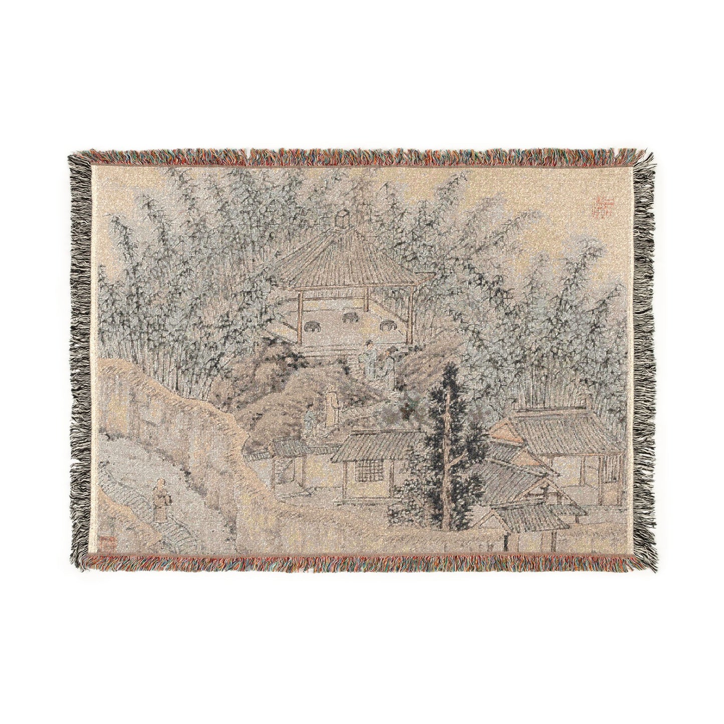 105_bamboo-pavilion-tiger-hill | Woven Tapestry Blanket