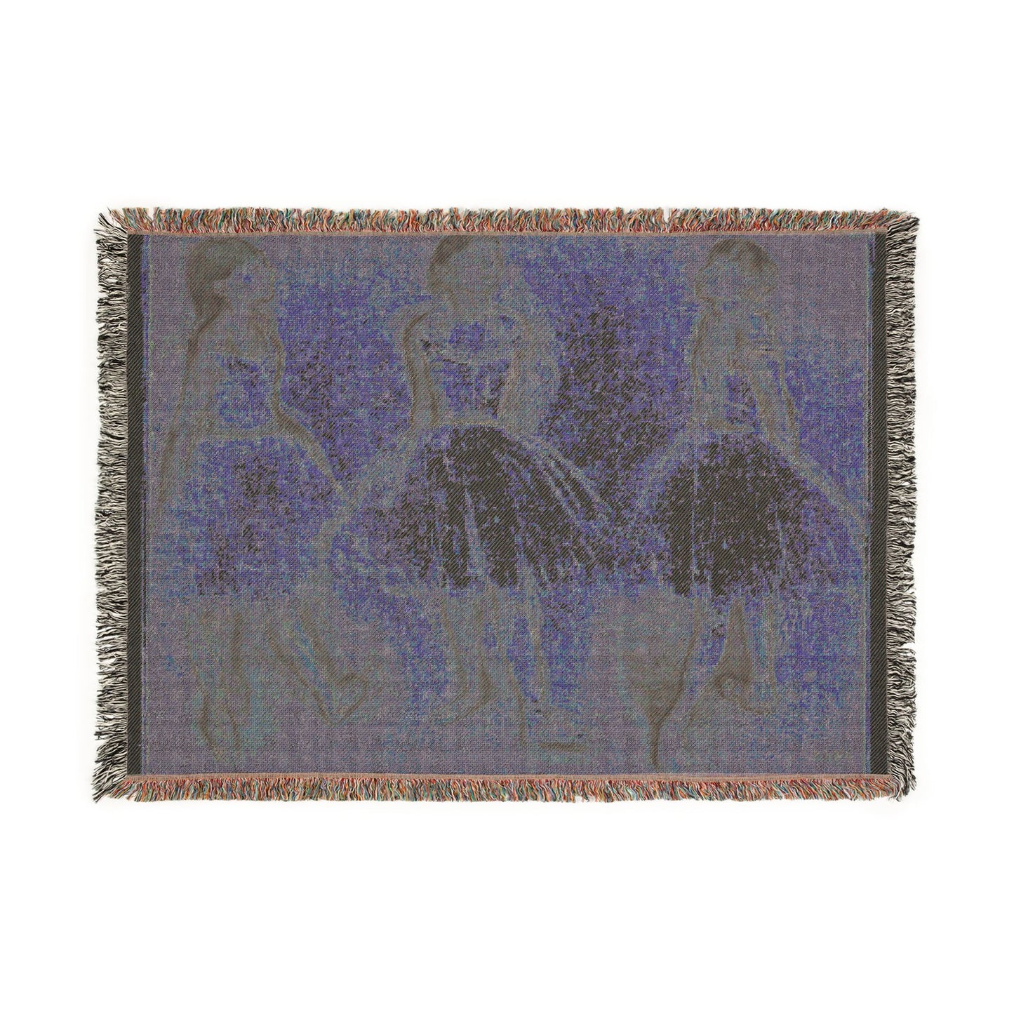 Hilaire Germain Edgar Degas - Three Studies of a Dancer in Fourth Position | Woven Tapestry Blanket