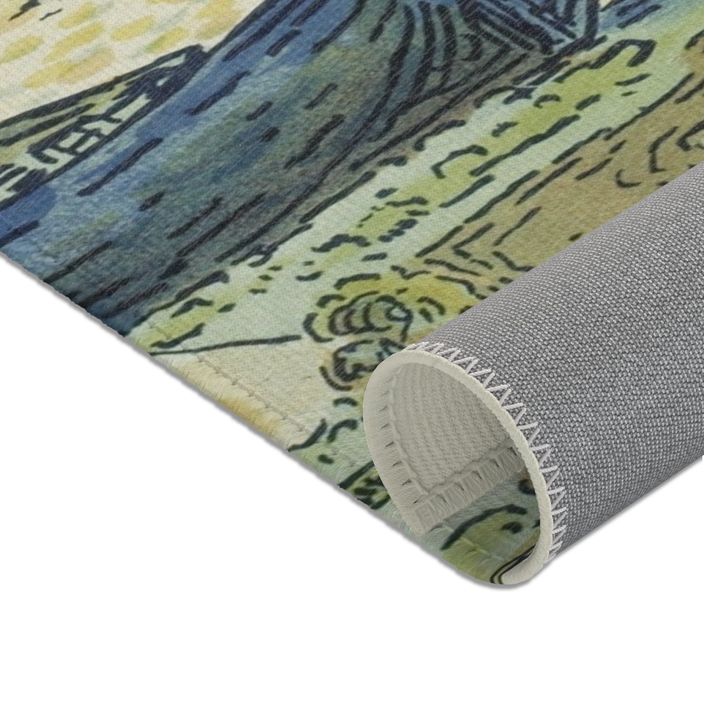 Paul Signac - The Port of St. Tropez II, from the seventh album of L'Estampe originale | Area Rug