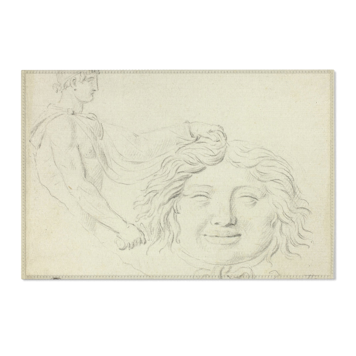 Perseus and the Gorgon's Head (style of David) Area Rug
