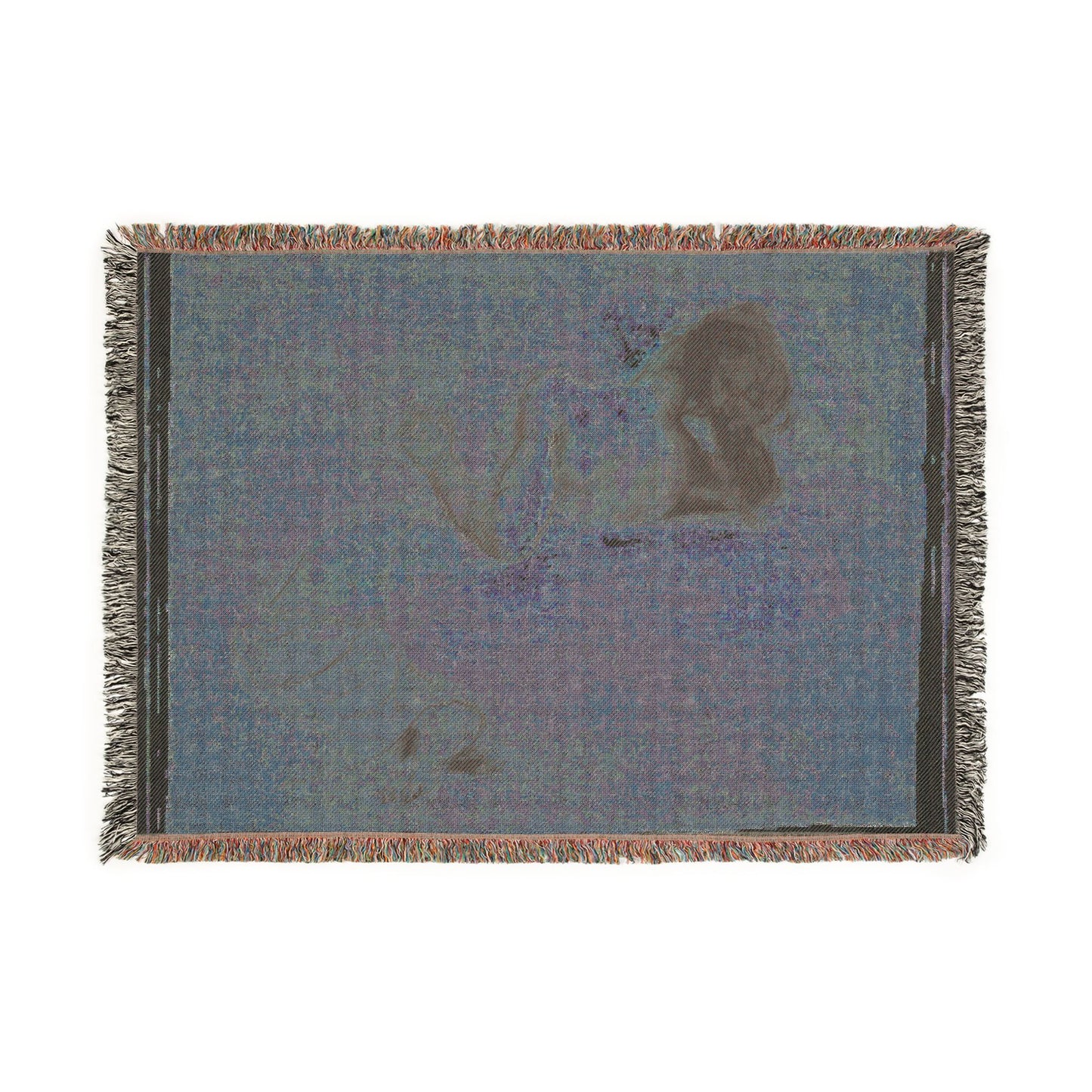 Eugène Delacroix - Crouching Woman | Woven Tapestry Blanket