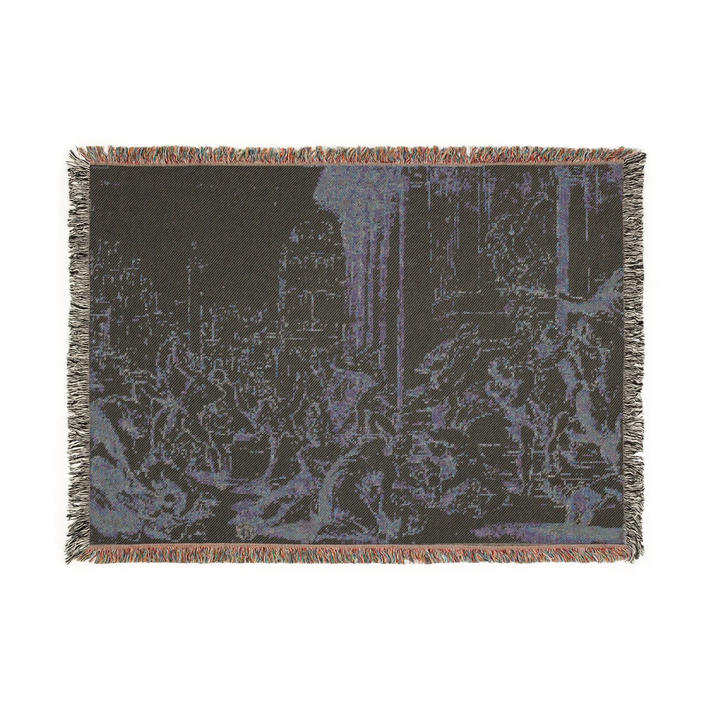 School of Nicolas Poussin - Massacre of the Innocents (recto); Figure Sketches (verso) | Woven Tapestry Blanket
